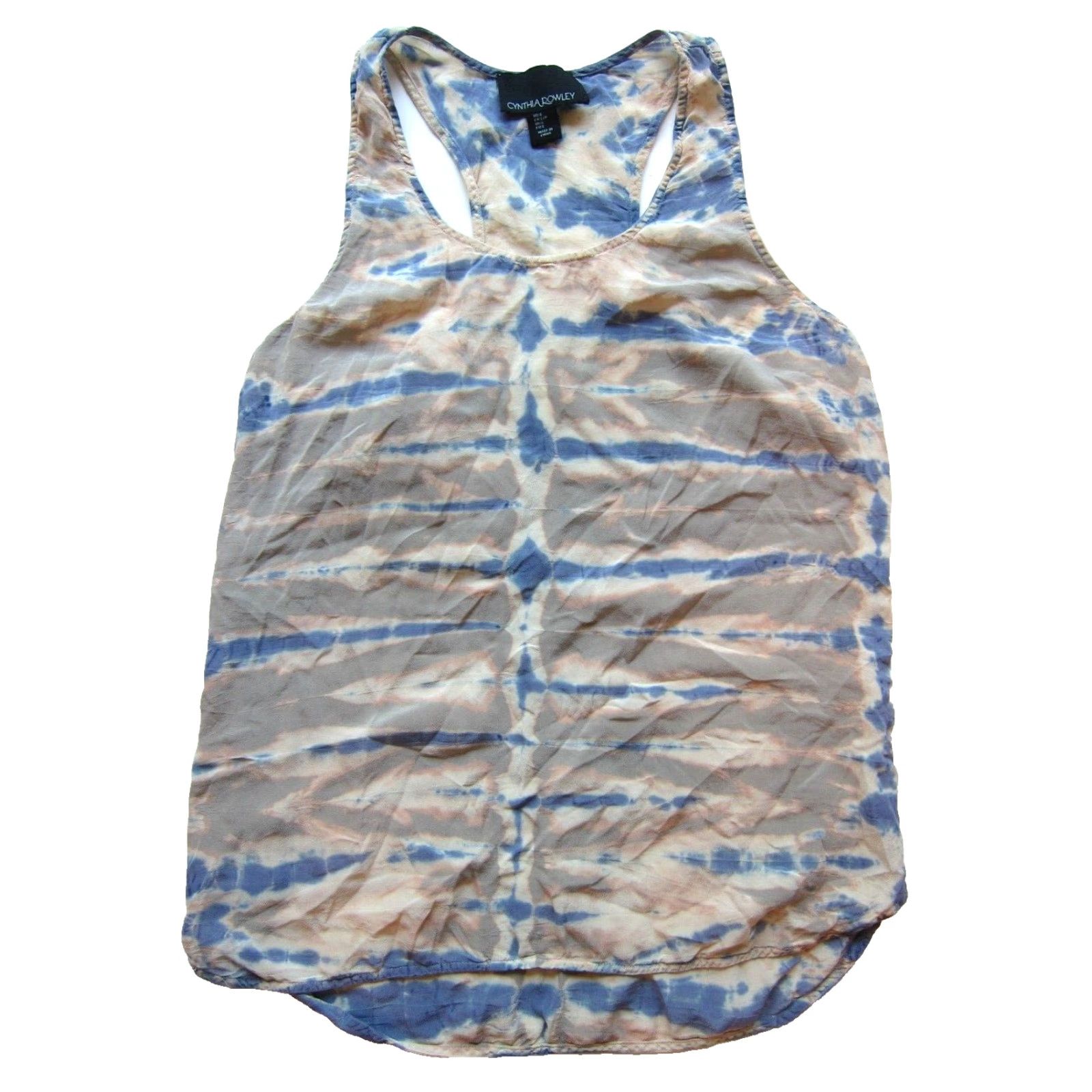 Cynthia Rowley Cynthia Rowley 100% Silk Pink Tie Dye Racerback Tank Blouse S Womens Small Size S / US 4 / IT 40 - 2 Thumbnail