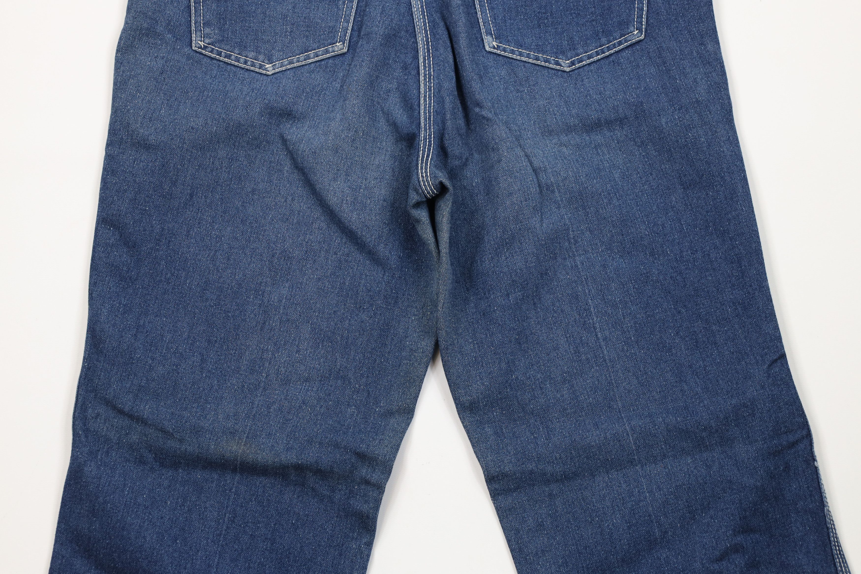 Vintage Vintage 70s Streetwear Wide Leg Denim Jeans Blue Triblend Size US 30 / EU 46 - 11 Thumbnail