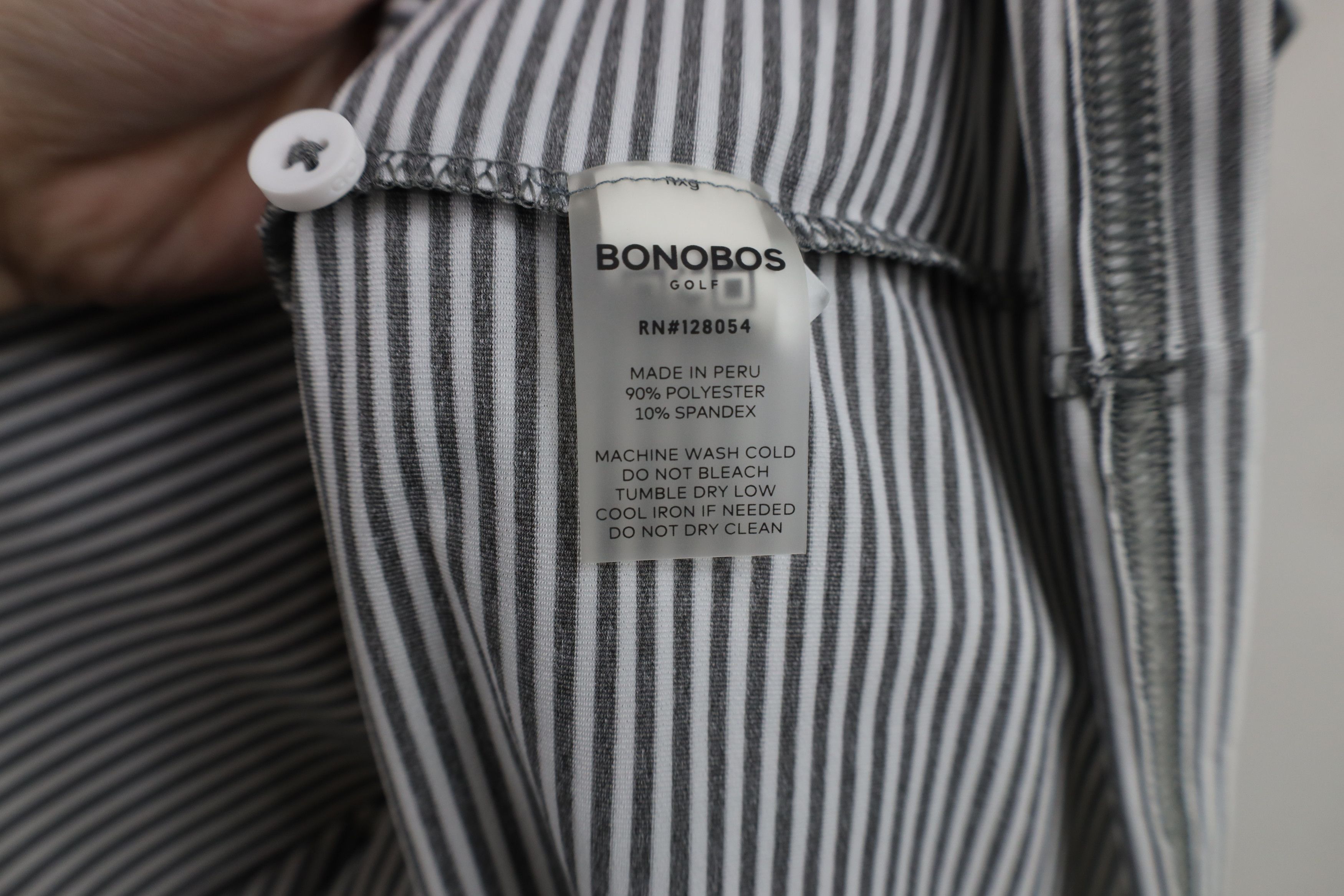 Bonobos Bonobos Golf Stretch Striped Golfing Polo Shirt Gray Size US XXL / EU 58 / 5 - 9 Thumbnail