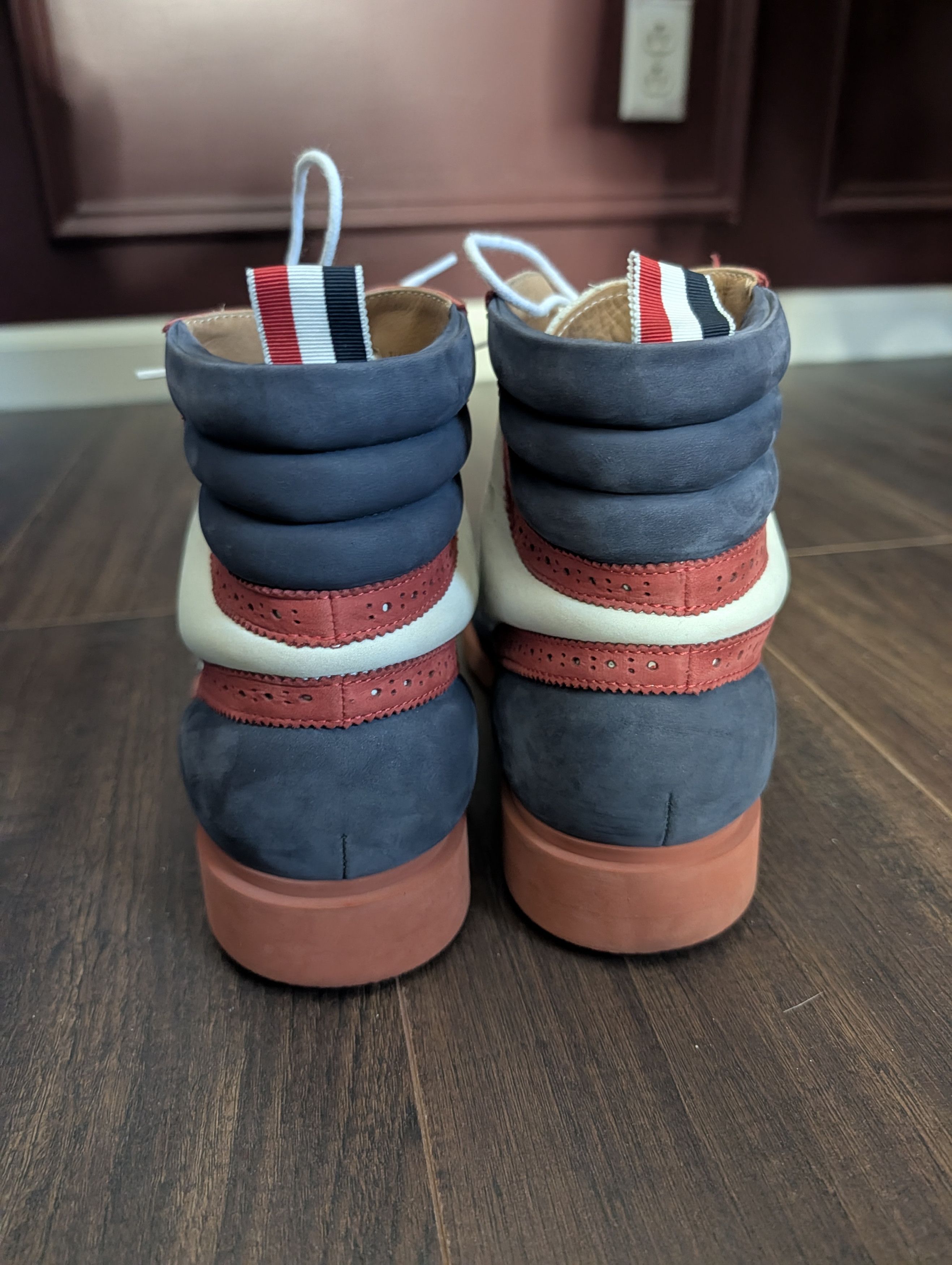 Thom Browne Suede Wingtip Brogue Boots Made in Italy sz 8 Size US 8 / EU 41 - 5 Thumbnail