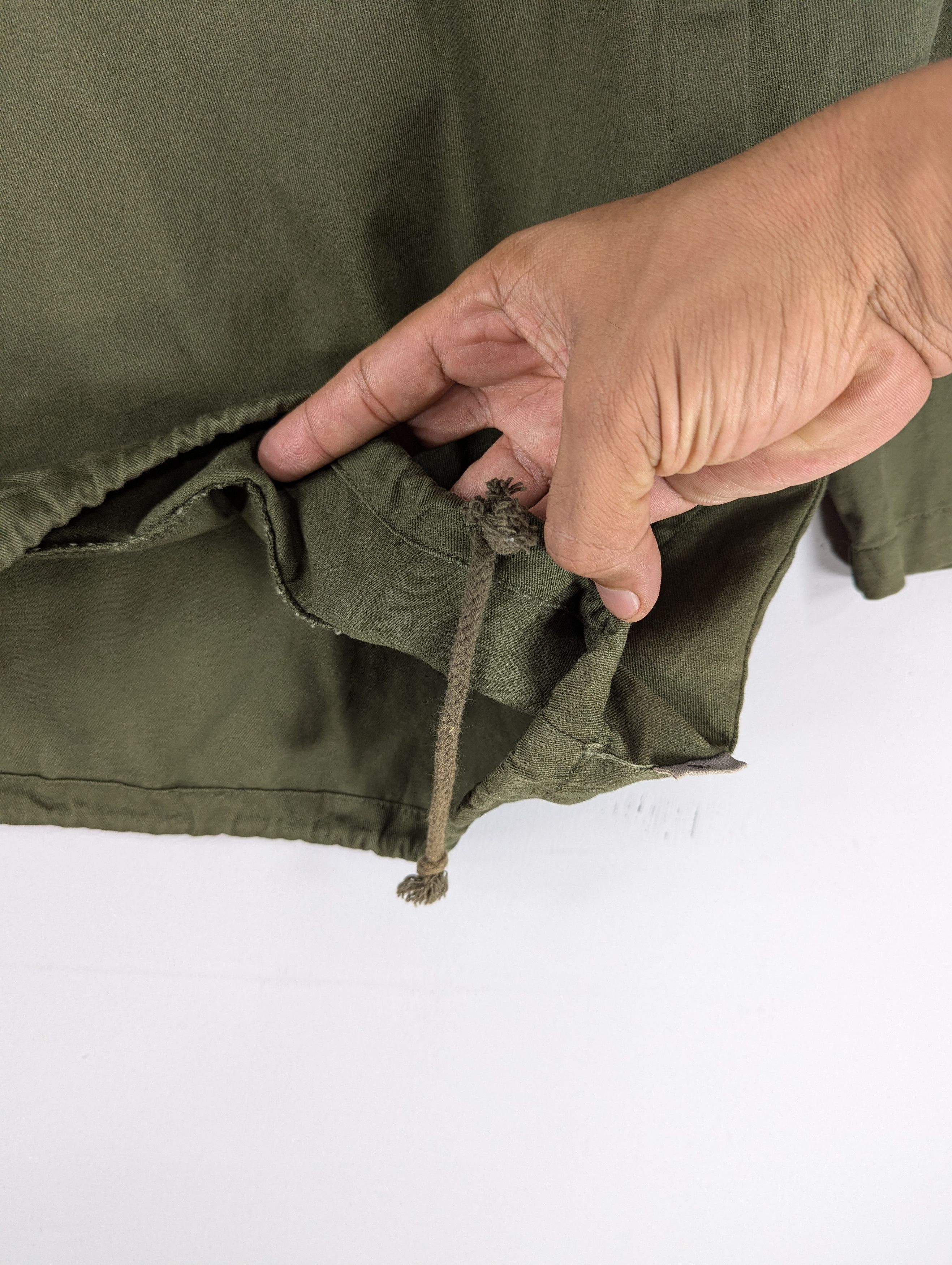 Japanese Brand Fieldcore Green Army Anorak Halfzipper Hoodie Jacket Size US L / EU 52-54 / 3 - 12 Thumbnail