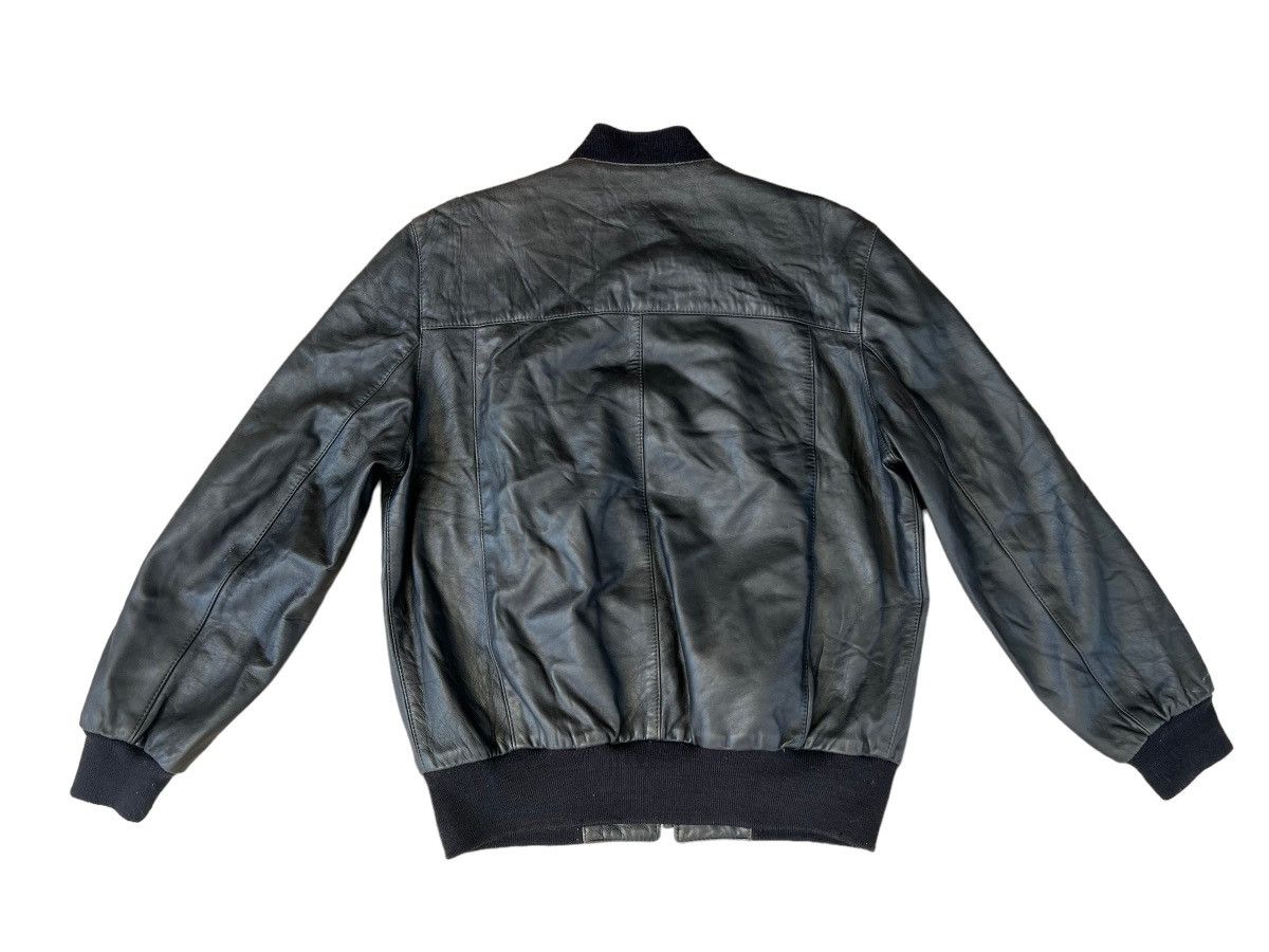 Burberry Vintage Burberrys’ England Black Leather Bomber Jacket Size US L / EU 52-54 / 3 - 2 Thumbnail