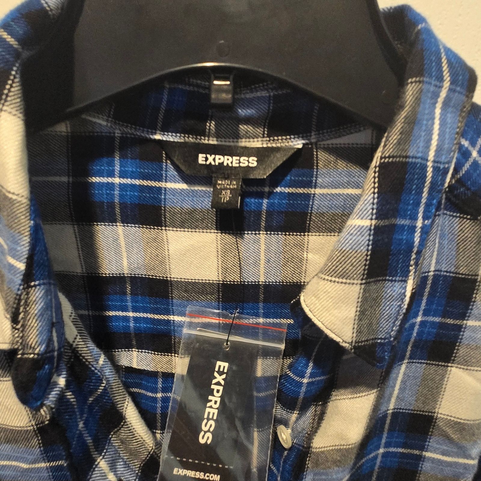 Express NWT Express Women plaid shirt dress sz XS Size XS / US 0-2 / IT 36-38 - 3 Thumbnail