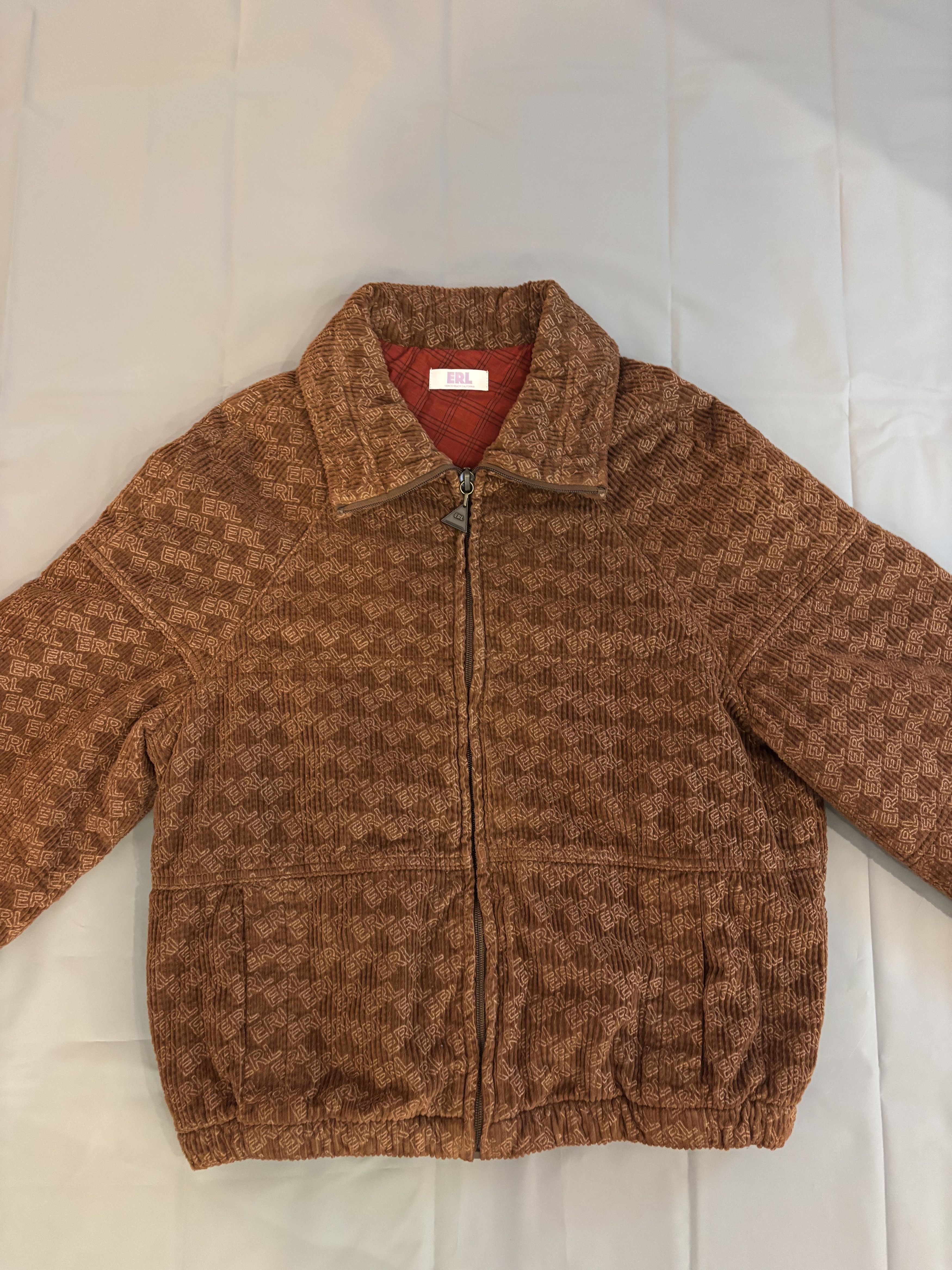ERL Veste teddy bombers ERL monogramme marron en tbe Size US L / EU 52-54 / 3 - 7 Thumbnail