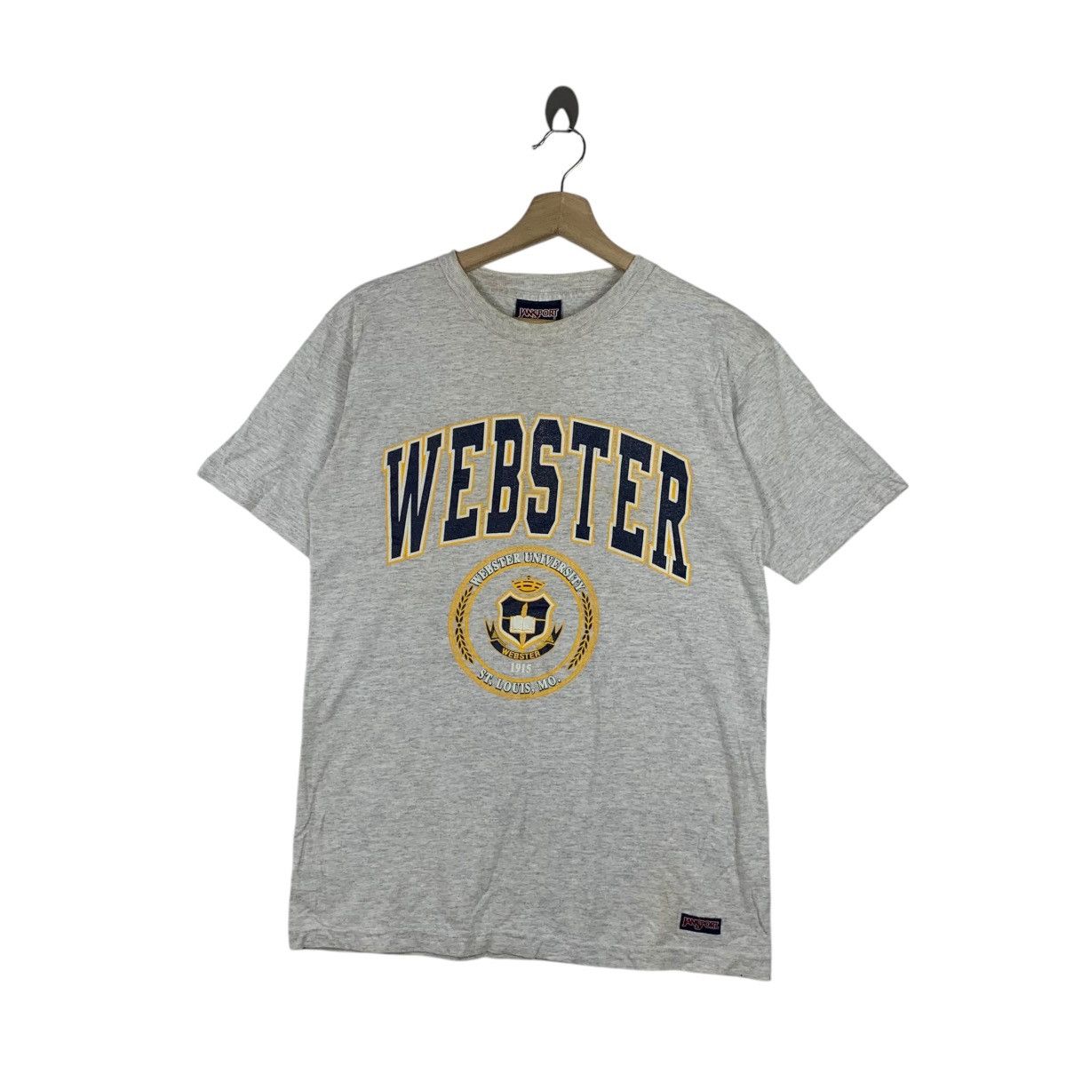 Jansport Vintage 90’ JANSPORT WEBSTER UNIVERSITY Crest Tee Shirt Top Size US S / EU 44-46 / 1 - 1 Thumbnail