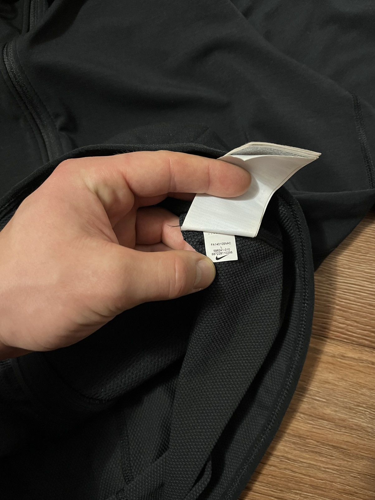 Nike Nike Dri-Fit Mini Logo Swoosh Zip Up Hoodie Size US L / EU 52-54 / 3 - 7 Thumbnail