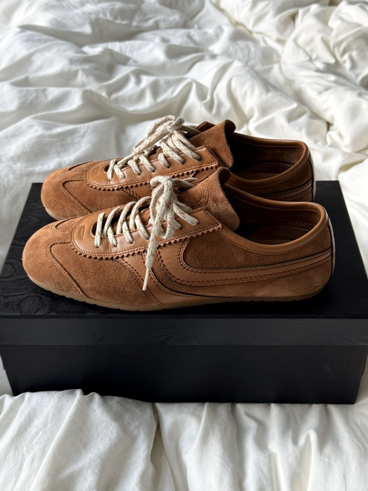 Dries Van Noten Dries Van Noten Marathon Sneakers Tan | Grailed