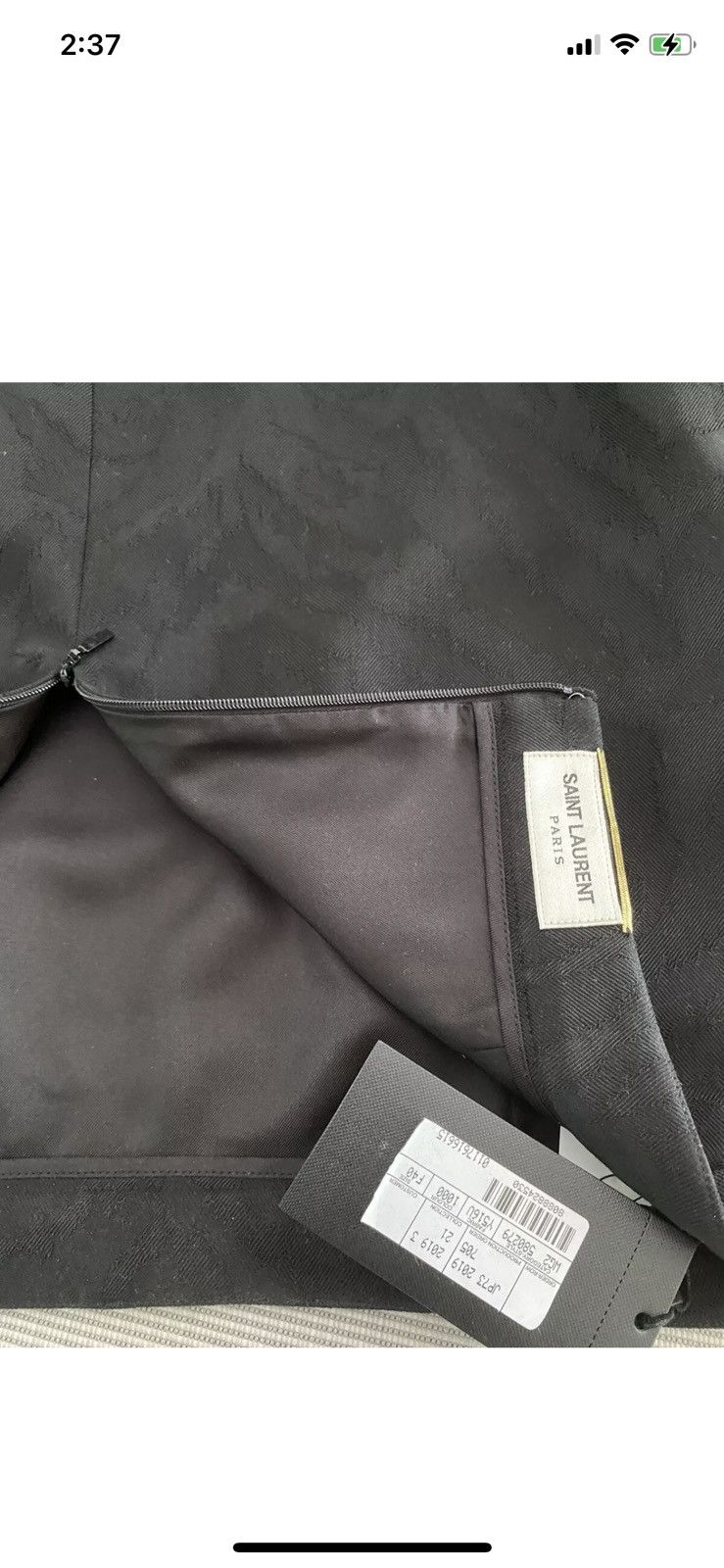 Saint Laurent Paris Saint Laurent wool miniskirt size F40 black Size 28" / US 6 / IT 42 - 11 Thumbnail