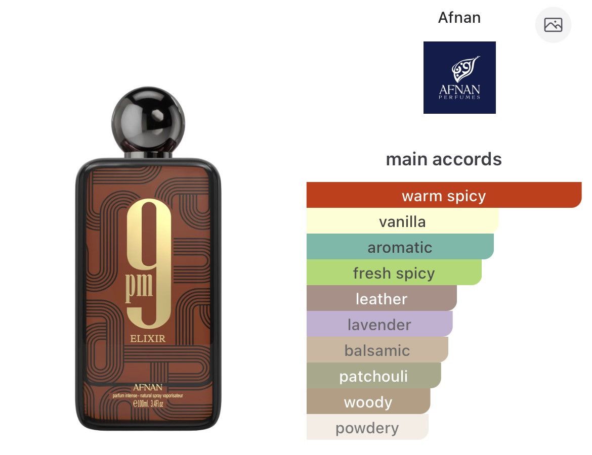 Other Afnan 9pm Elixir 5ml Cologne Samples Supreme Quality Size ONE SIZE - 3 Thumbnail