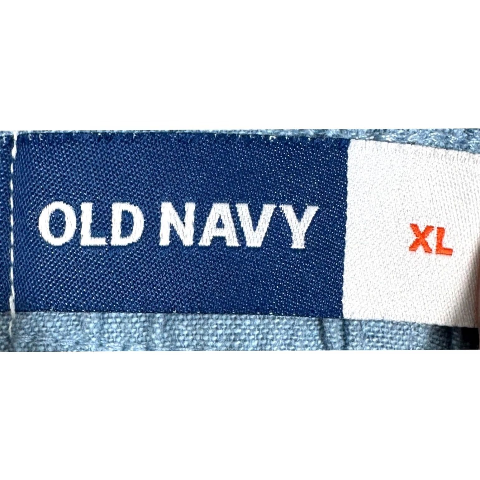 Old Navy Old Navy Linen Blend Jogger Shorts Mens XL Blue Casual Drawstring Stretch Waist Size US 38 / EU 54 - 3 Thumbnail