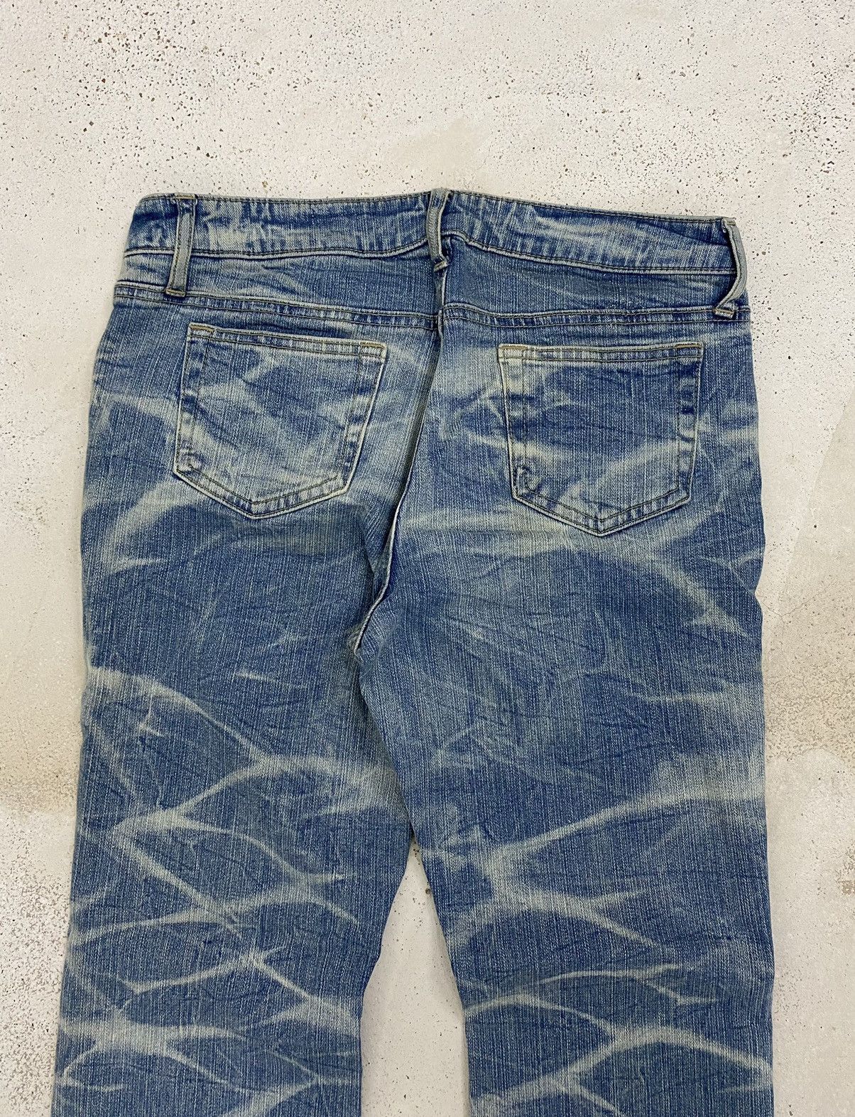 If Six Was Nine × Le Grande Bleu (L.G.B.) × Tornado Mart Retro Flare Daily Topics Unique Tie Dye Wash Effect Sparkli Size US 31 - 13 Thumbnail
