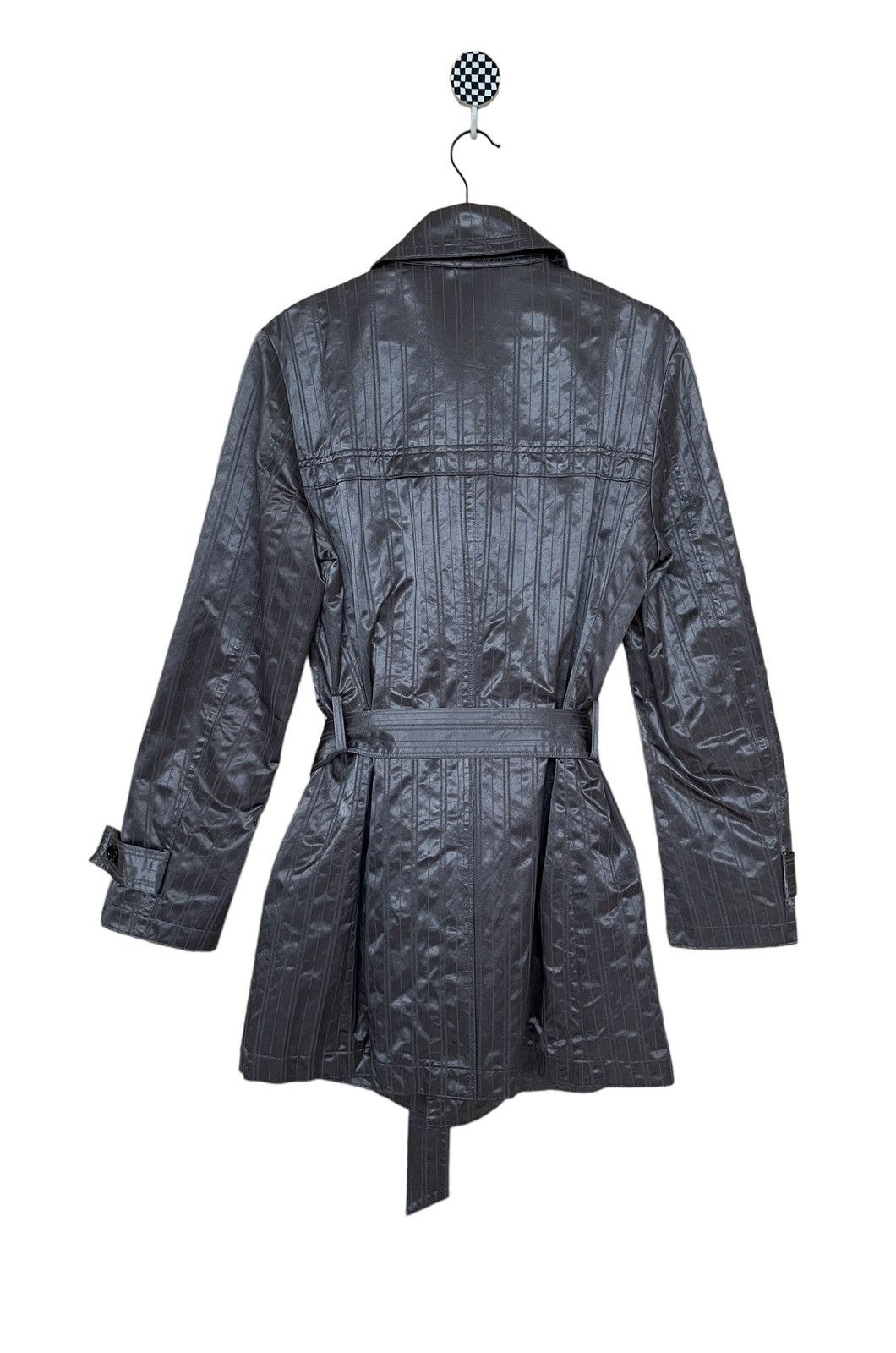 Tornado Mart Vintage Brand Tornado Mart Metallic Trench Coat 2000s Size US L / EU 52-54 / 3 - 2 Thumbnail