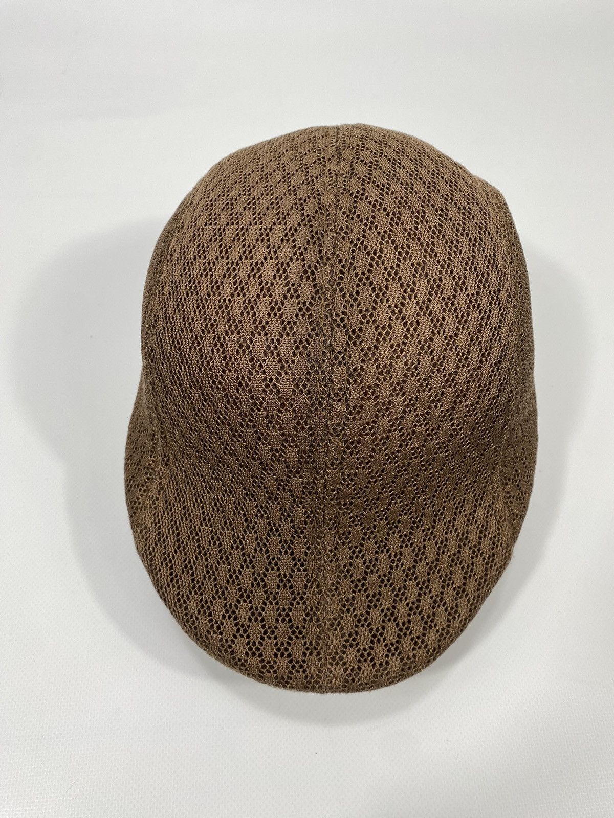 Vintage Vintage Mesh Guipure Material Flat Cap Sport Hat Size ONE SIZE - 10 Thumbnail