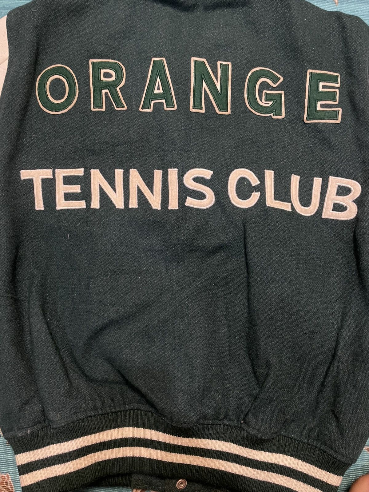Matsuda Orange Tennis Club Wool Varsity Jacket Size US M / EU 48-50 / 2 - 3 Thumbnail