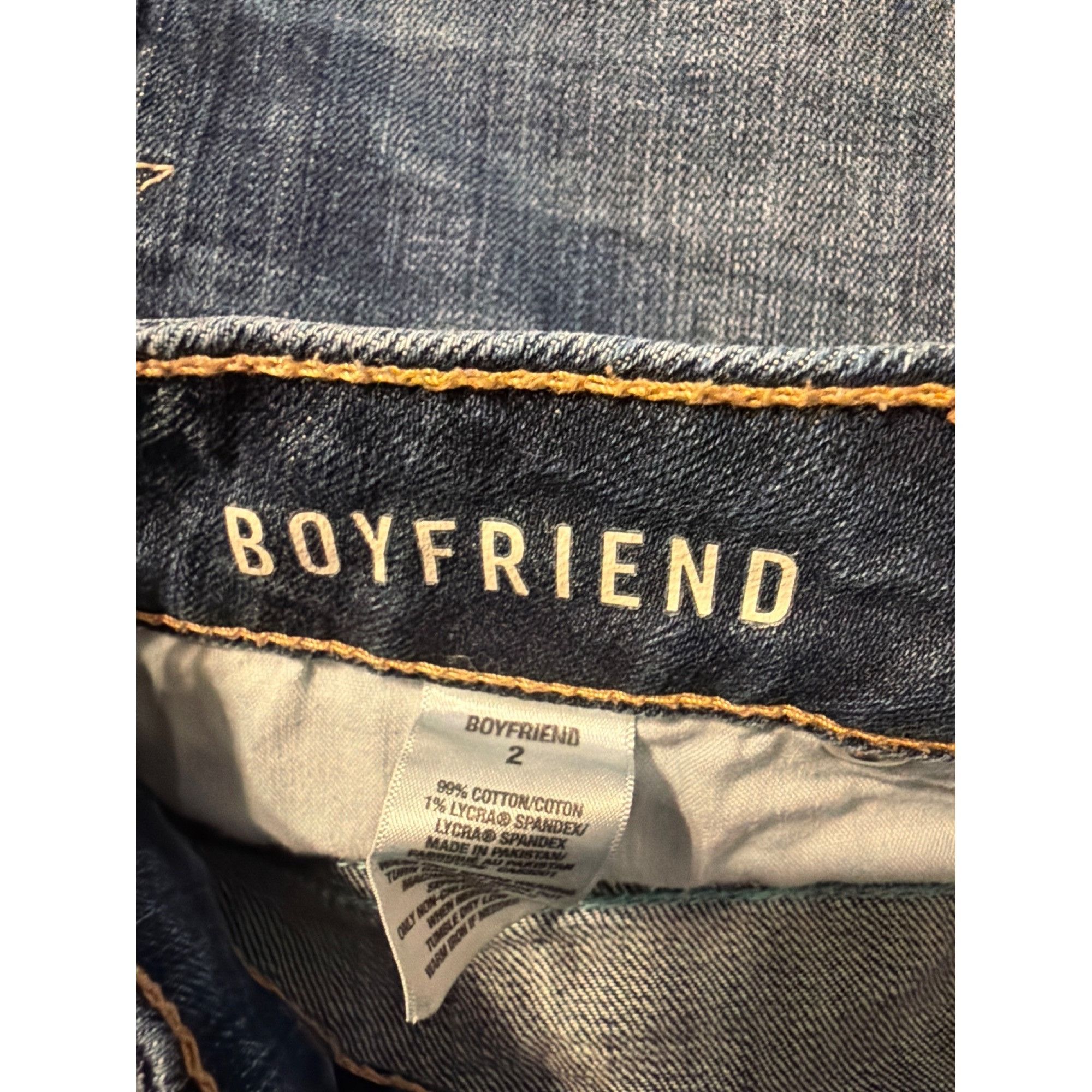 Aeropostale Aeropostale Boyfriend Denim Jean Shorts Blue Cuffed Relaxed Size 26" / US 2 / IT 38 - 5 Thumbnail