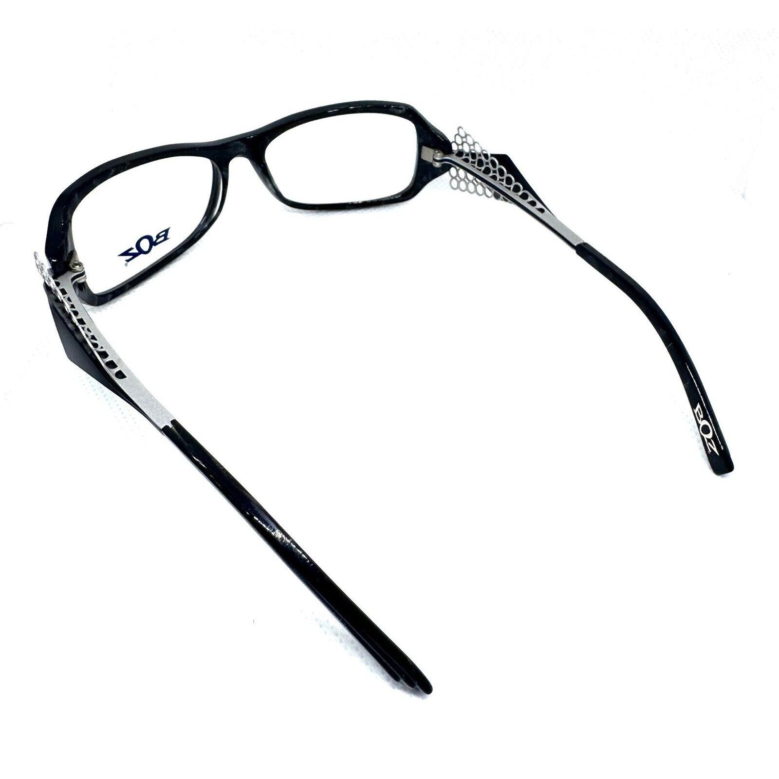 J.F. REY BOZ NUTS 0505 BLACK EYEGLASSES FRAME RX 54-15 FRANCE Size ONE SIZE - 8 Thumbnail