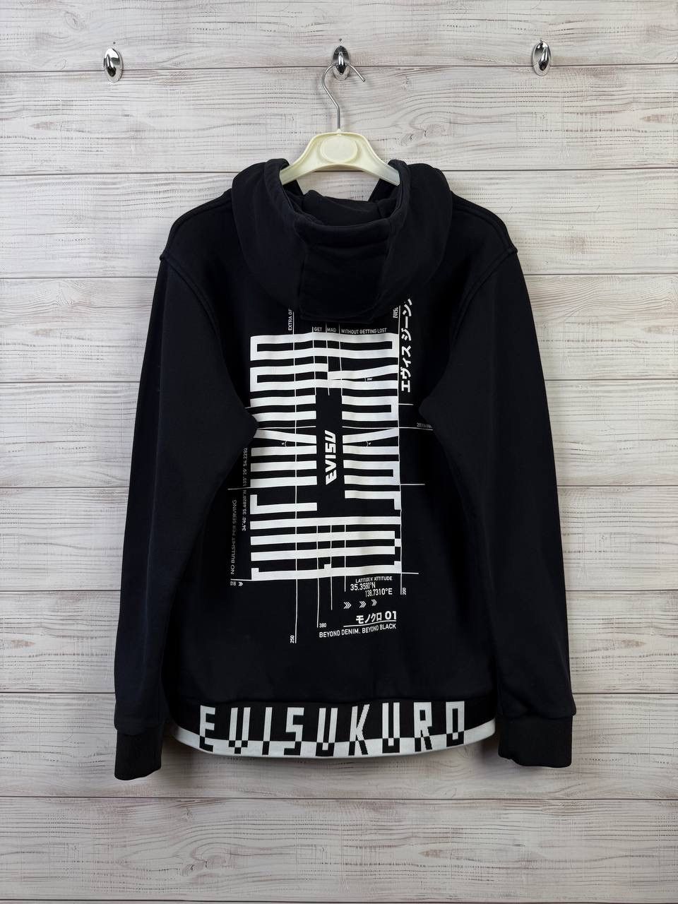 Evisu Evisu Kuro Hoodie Big Logo RARE Size US M / EU 48-50 / 2 - 1 Thumbnail