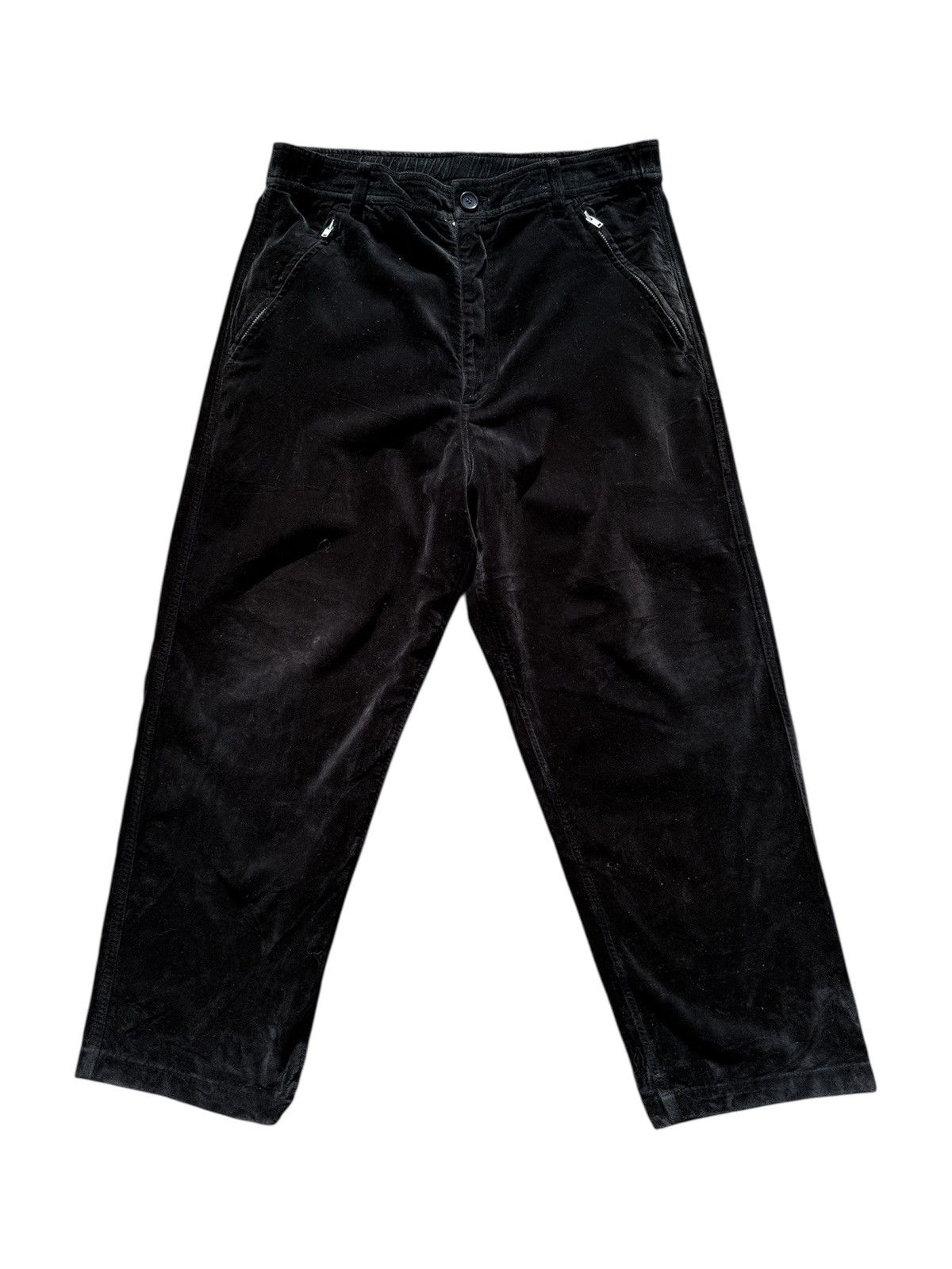 Comme des Garcons Homme Vintage 2000s COMME des GARCONS SHIRT Velvet Wide Pants Size US 33 - 1 Thumbnail