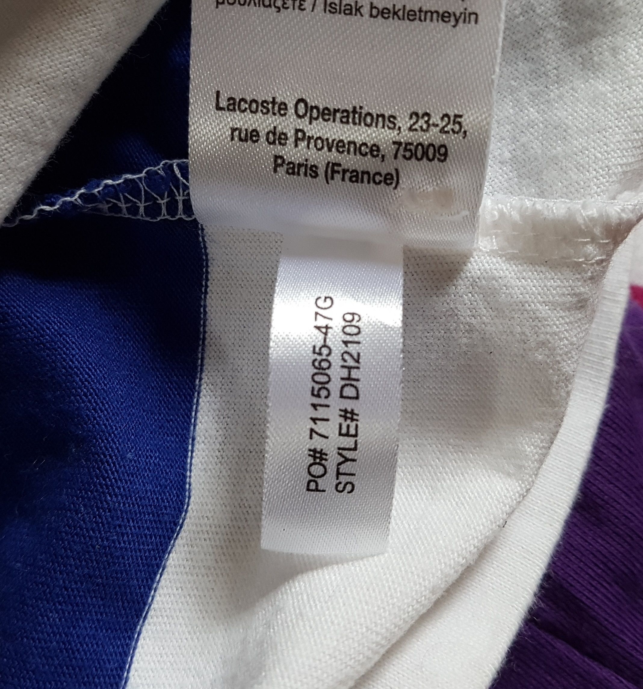 Lacoste Lacoste Rainbow Stripe Polo Shirt sz 3 S Size US S / EU 44-46 / 1 - 7 Thumbnail