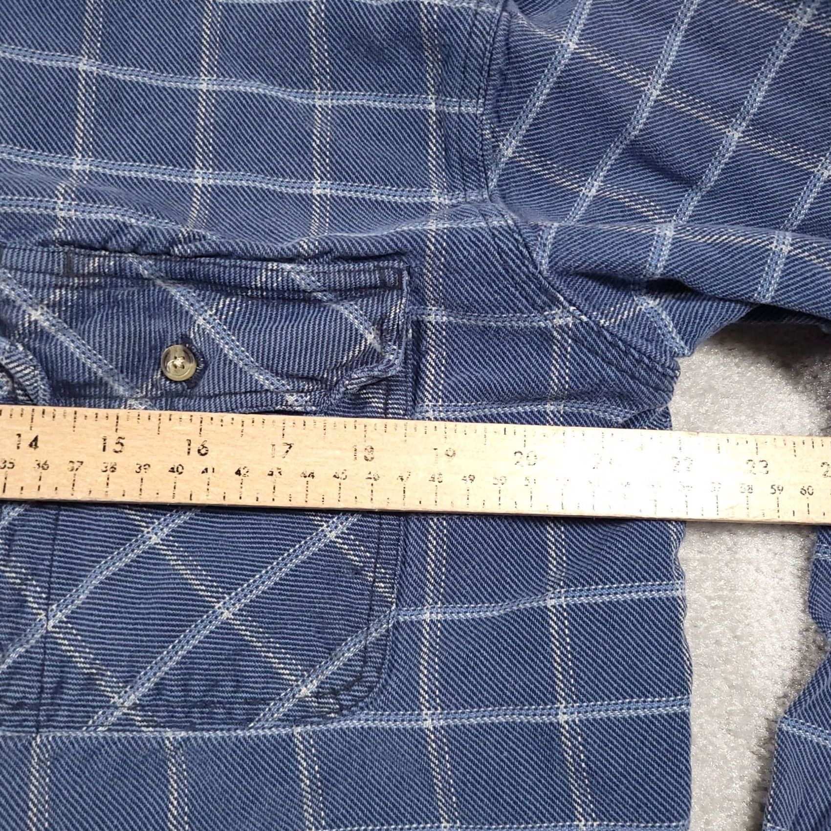 Vintage VINTAGE Berne Apparel Shirt Mens LT Button Up Flannel Shacket Shirt Jacket Heavy Blue Size US L / EU 52-54 / 3 - 7 Thumbnail