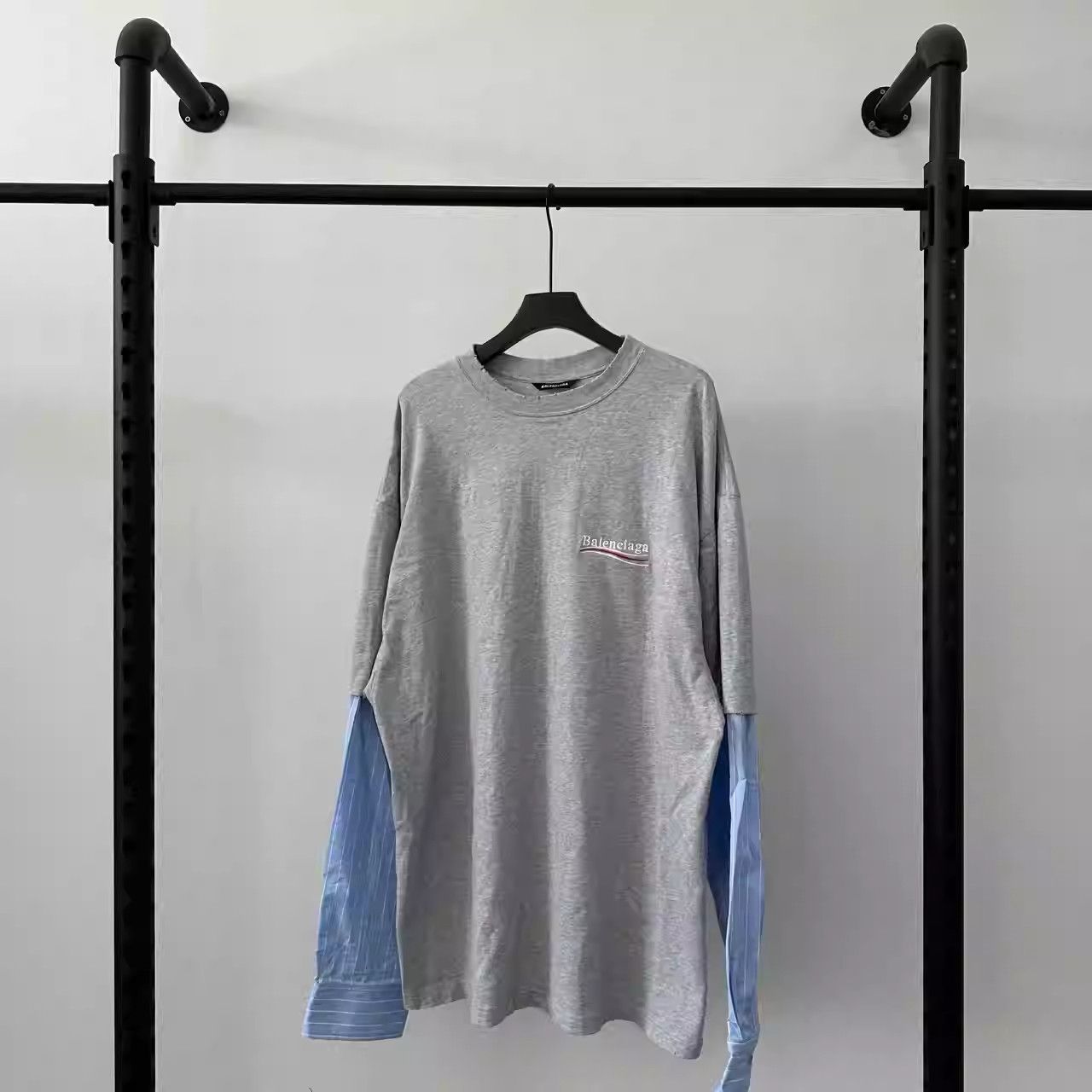 Balenciaga Balenciaga Coke Embroidered Fake Two Patchwork Shirt Size US M / EU 48-50 / 2 - 1 Thumbnail