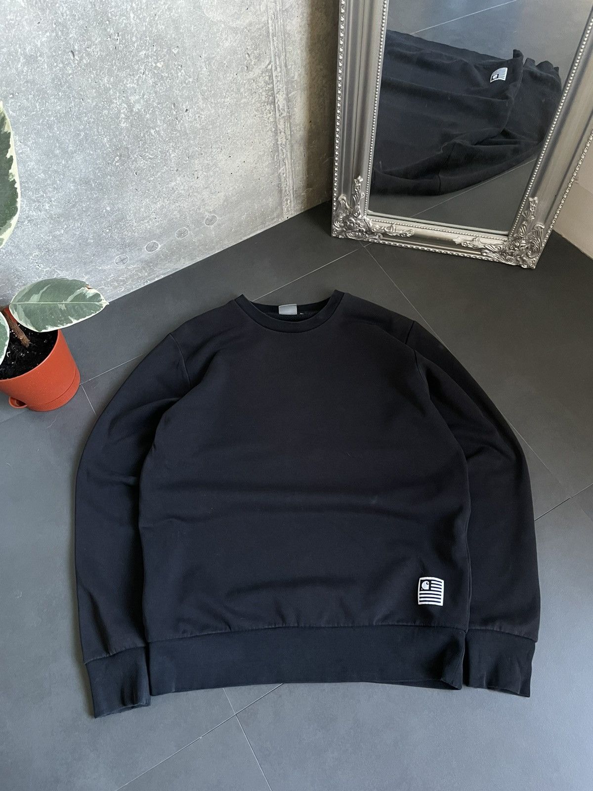 Carhartt × Carhartt Wip × Vintage Vintage Carhartt Faded State Flag Sweat Big Logo Size US M / EU 48-50 / 2 - 11 Thumbnail