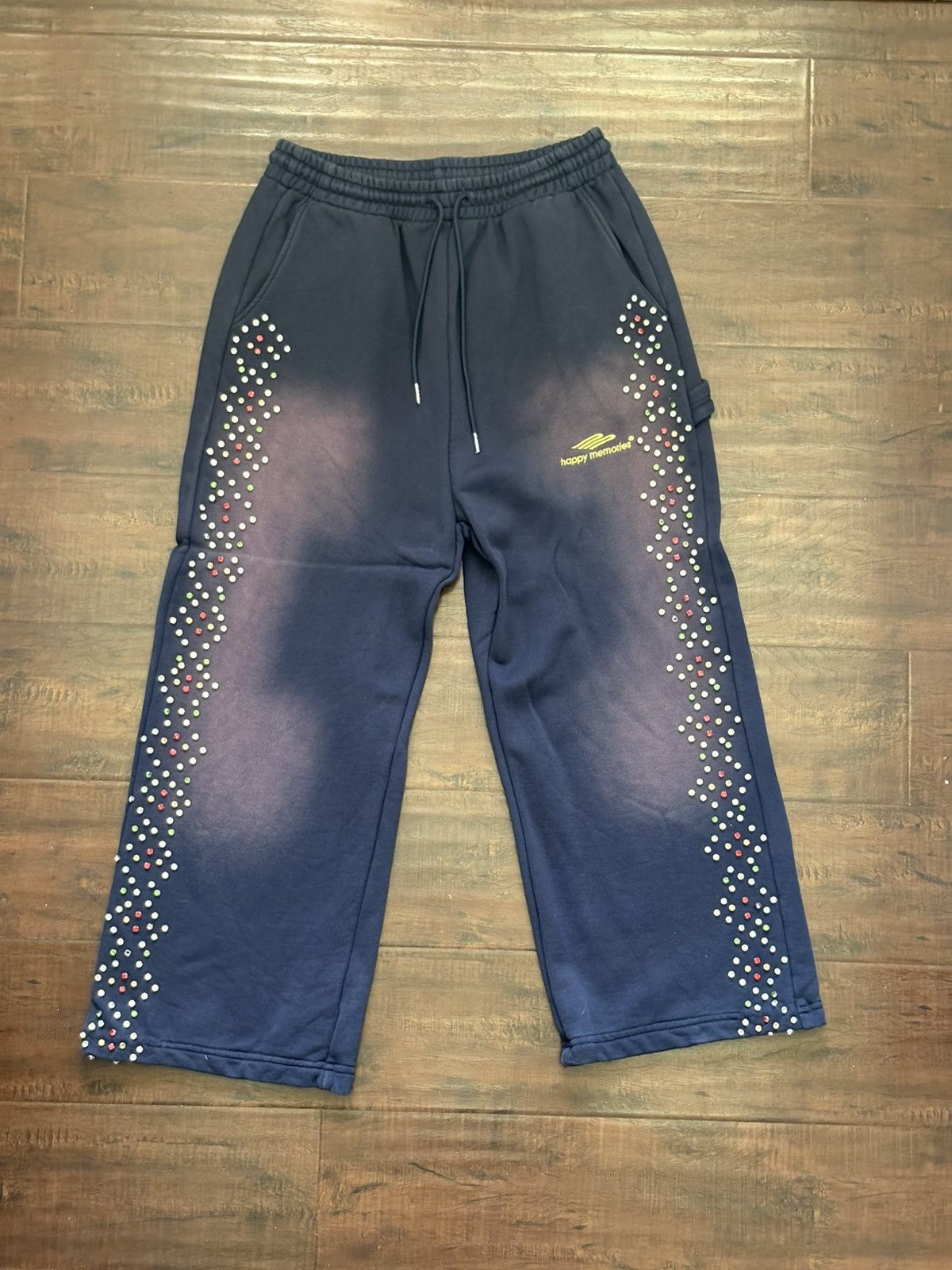 HMDD hmdd rhinestone sweatpants blue Size US 34 / EU 50 - 1 Thumbnail