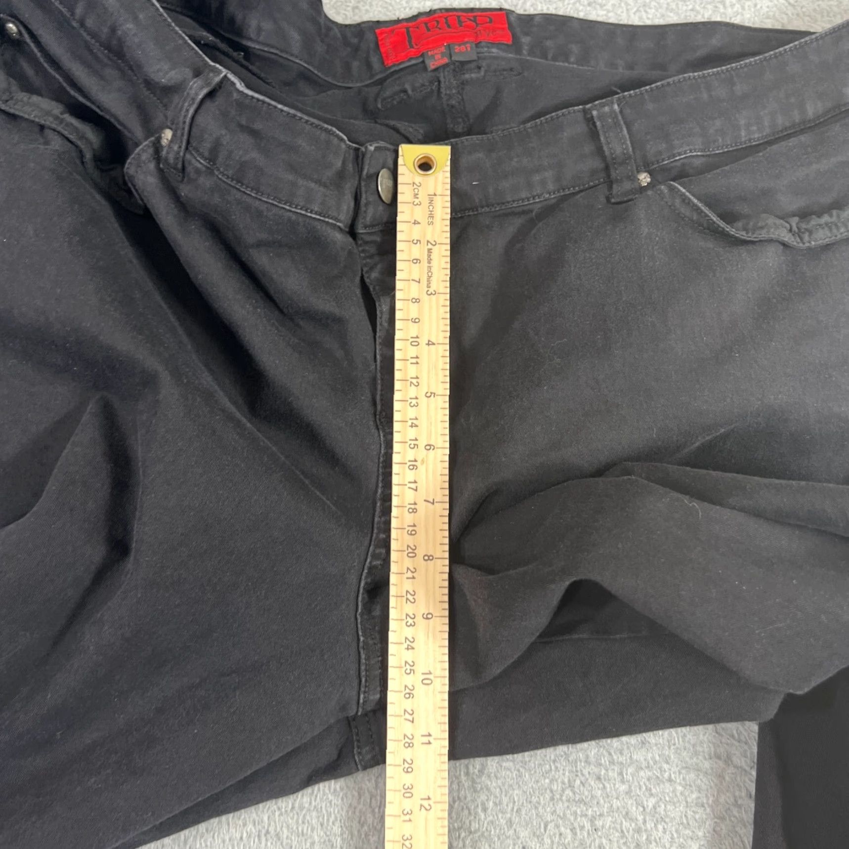 Tripp NYC TRIPP NYC Plus Size Pants Womens 28 Black Tapered Chino Goth Punk Size 28" / US 6 / IT 42 - 4 Thumbnail