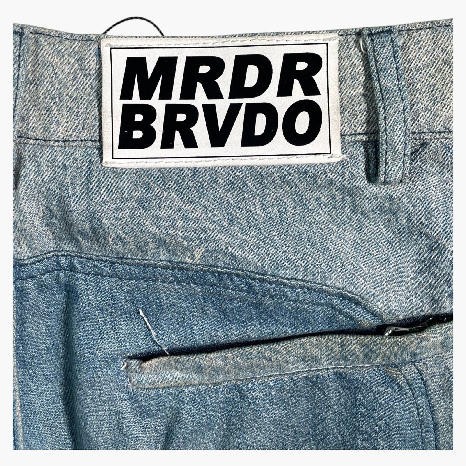 Who Decides War Who Decides War Moto Denim Light Wash Jeans Size US 26 / EU 42 - 4 Thumbnail