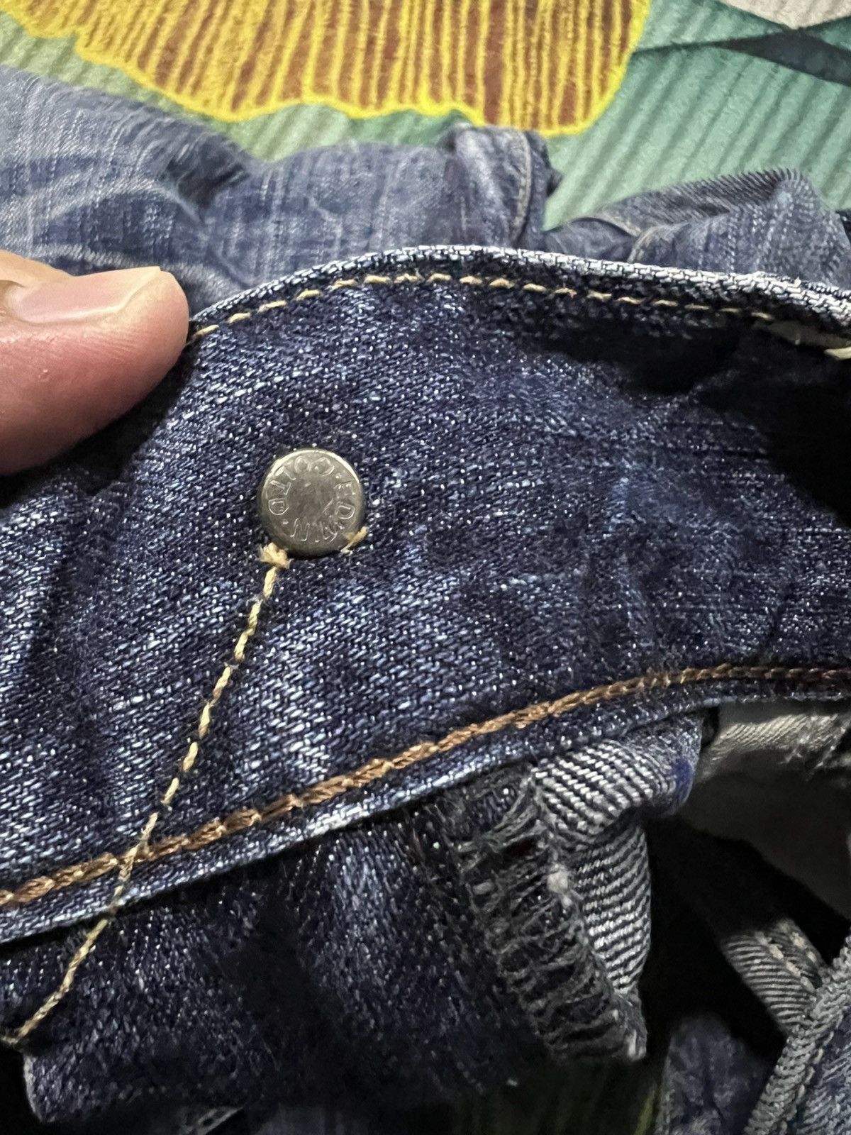 Edwin × If Six Was Nine × Le Grande Bleu (L.G.B.) VINTAGE EDWIN 503 BLUE TRIP WASHED JEANS Size US 33 - 21 Thumbnail