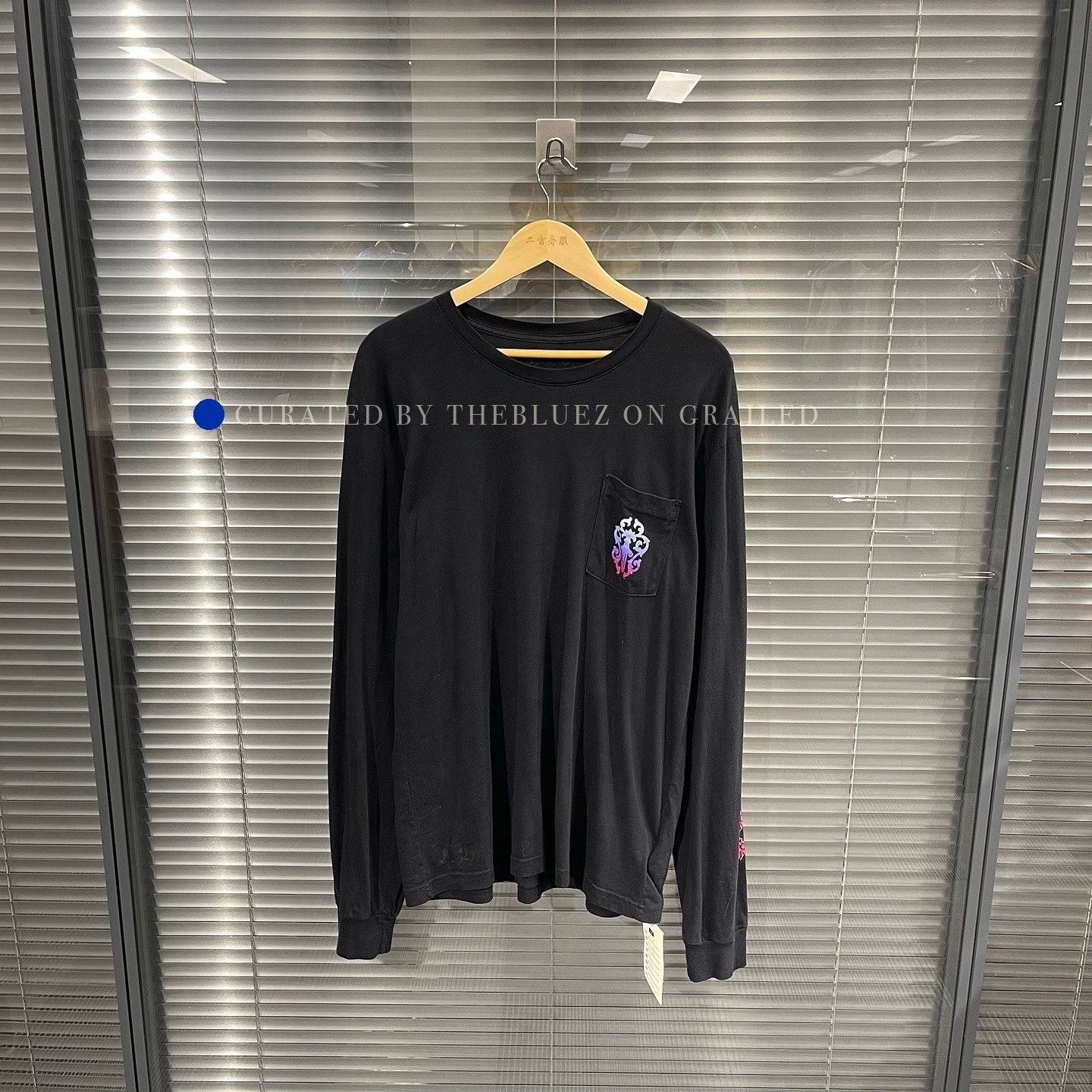 Chrome Hearts Chrome Hearts Eye Chart Dagger *long sleeve t-shirt 