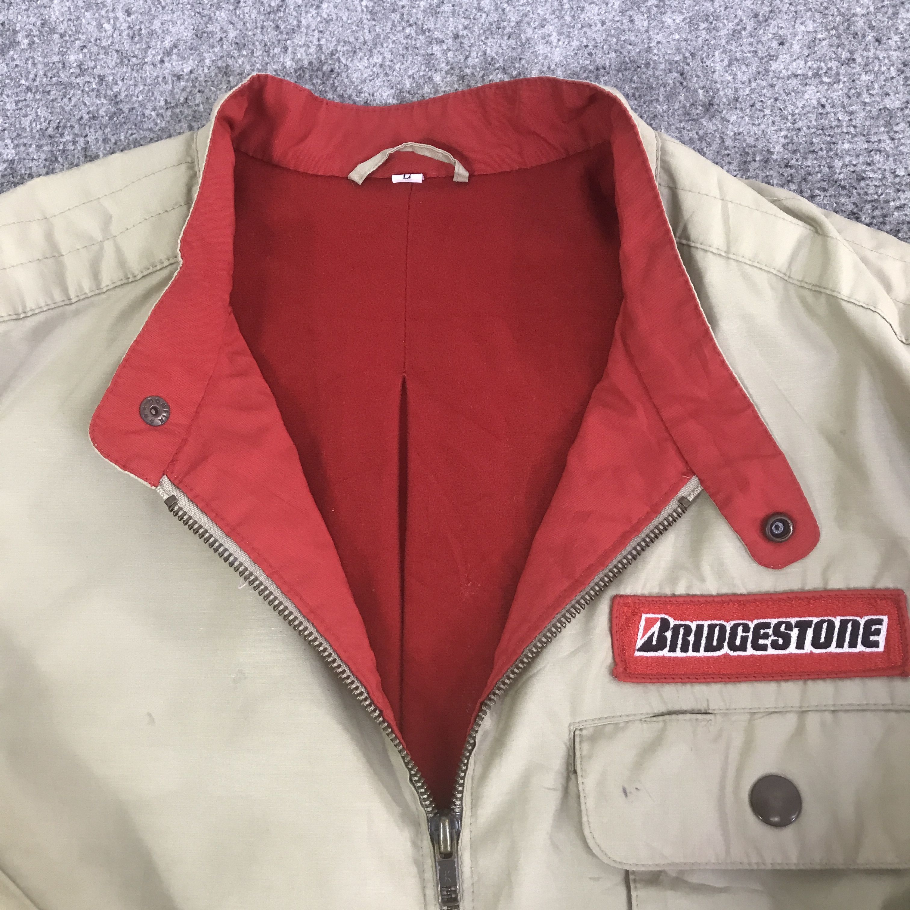 Japanese Brand VTG BRIDGESTONE RACING BOMBER JACKET K128B1 Size US L / EU 52-54 / 3 - 9 Thumbnail