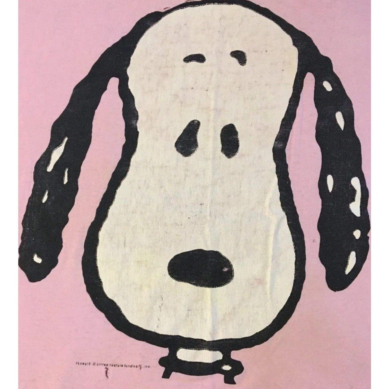 Peanuts VINTAGE Snoopy 90s Faded Distressed Big Face Sleeping Shirt Peanuts Cartoon Funny TV Shirt Unisex Adults Pink One Size Short Sleeve Char​​lie Brown Size US M / EU 48-50 / 2 - 2 Thumbnail