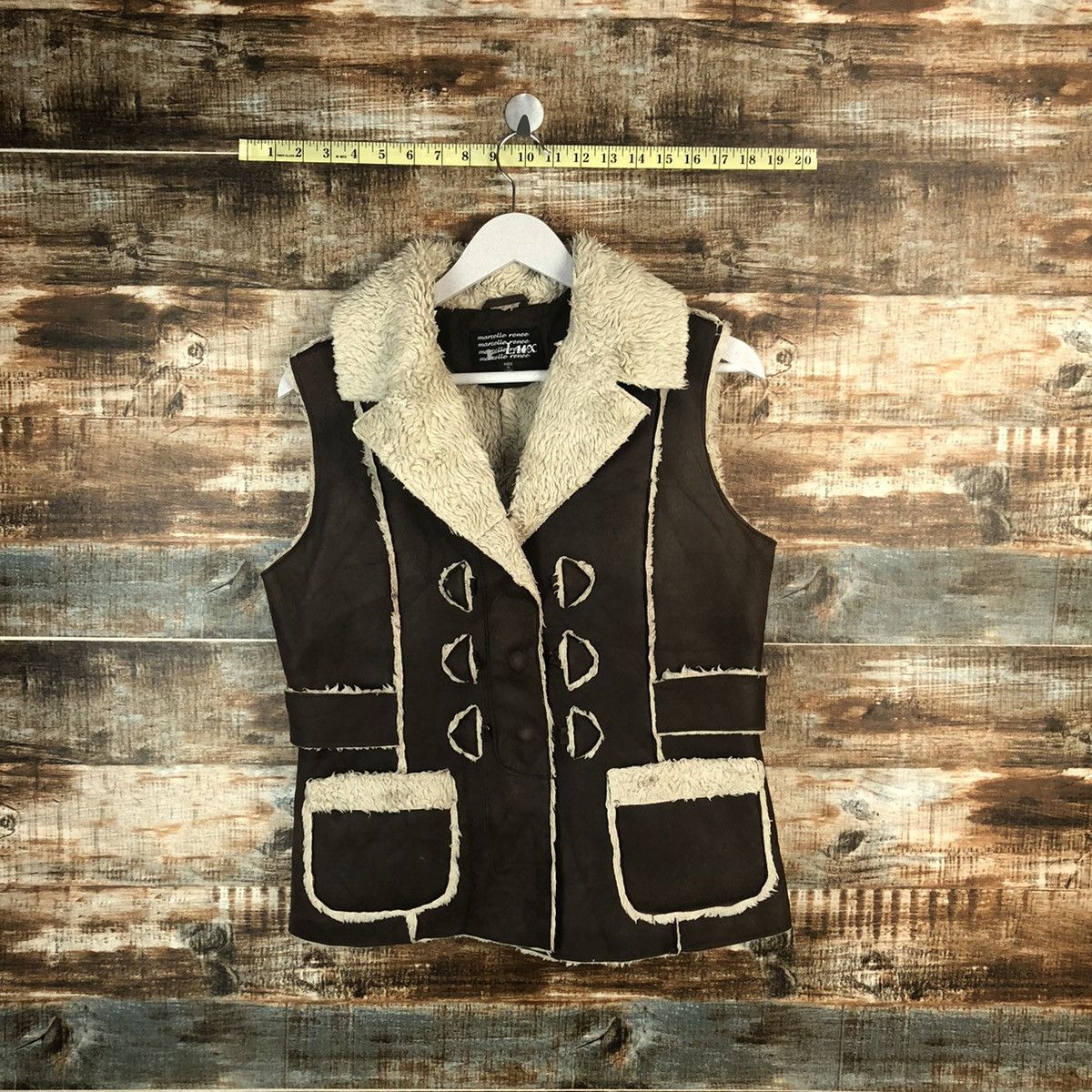 Japanese Brand Marcelle Renee Dark Brown Vest #A1447 Size US M / EU 48-50 / 2 - 1 Thumbnail