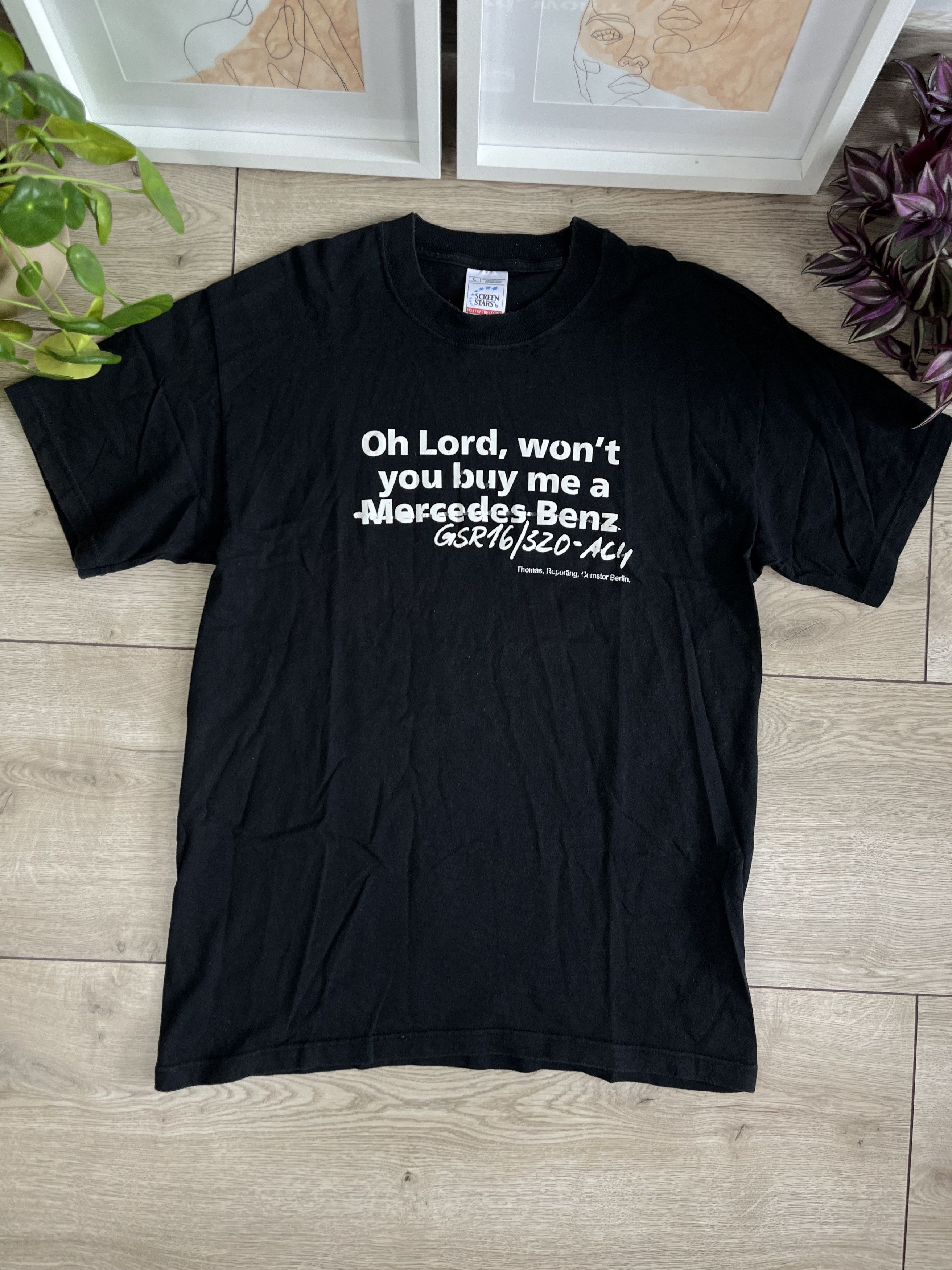 Mercedes-Benz × Vintage Vintage Funny Tshirt Mercedes Size US L / EU 52-54 / 3 - 1 Thumbnail