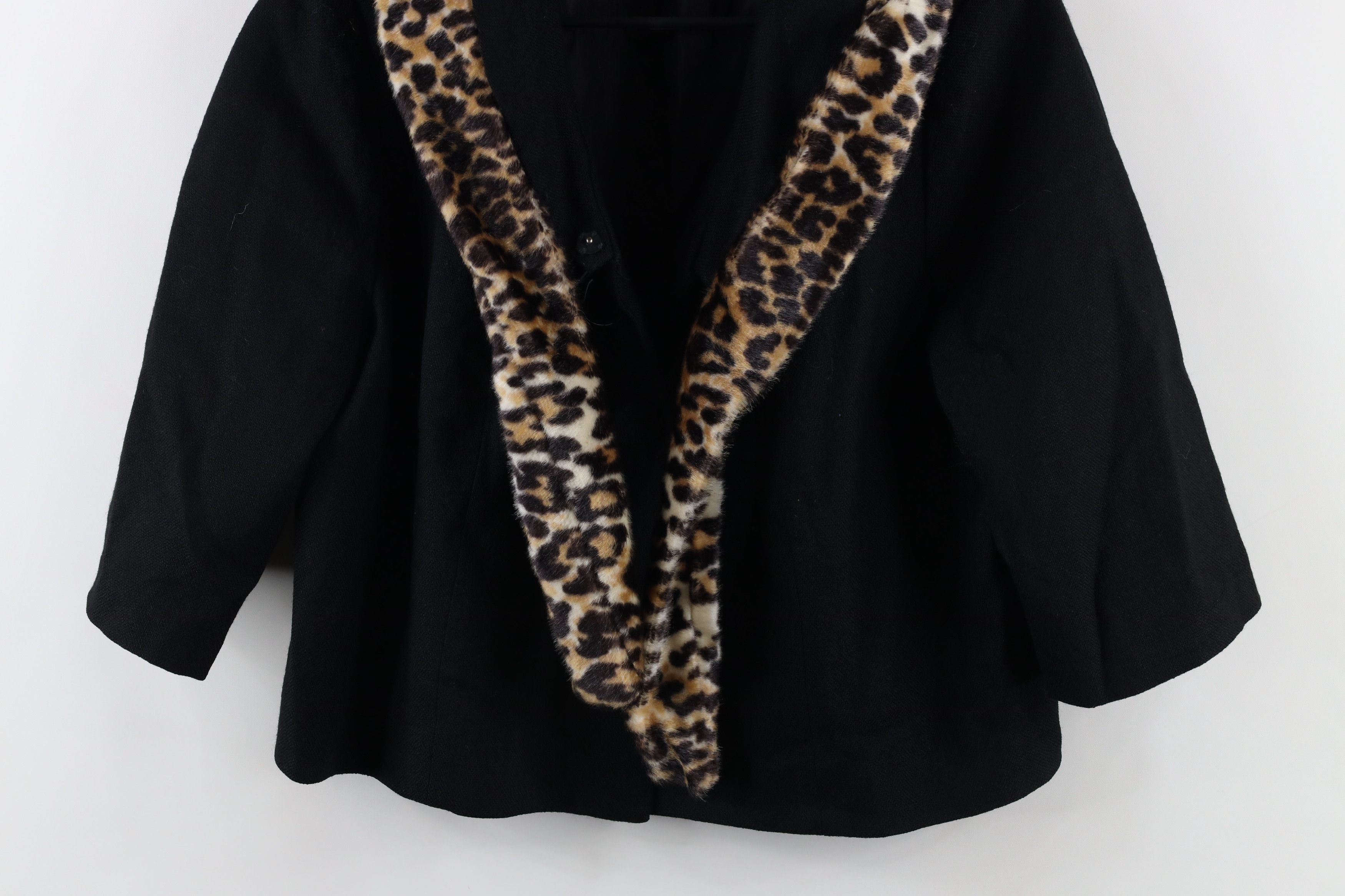 Vintage Vintage 50s Rockabilly Cheetah Trim Blazer Jacket USA Size M / US 6-8 / IT 42-44 - 3 Thumbnail