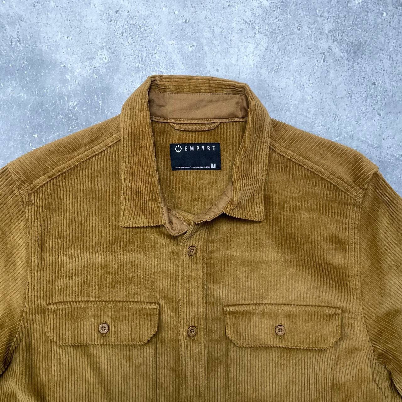 Empyre Empyre Corduroy Button-Up Long Sleeve Shirt Mustard Size S Size US S / EU 44-46 / 1 - 2 Thumbnail