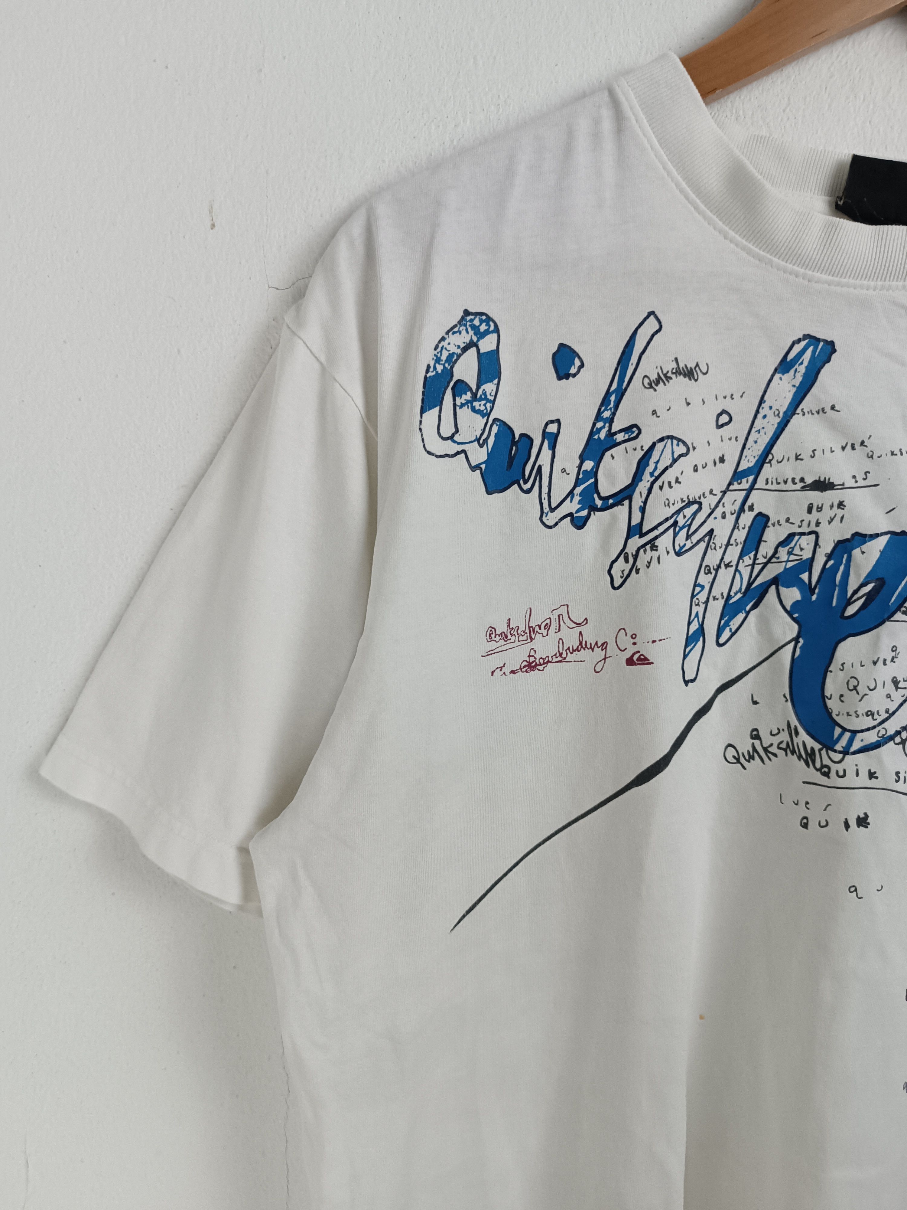 Quiksilver VINTAGE 90S QUIKSILVER CRAZY DESIGN Y2K STYLE VERY RARE Size US L / EU 52-54 / 3 - 5 Thumbnail