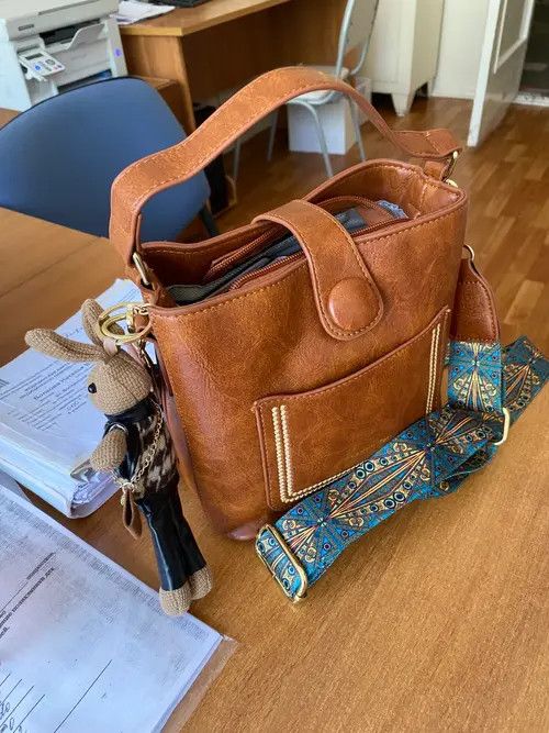 Japanese Brand PU Leather Crossbody Bag Size ONE SIZE - 2 Thumbnail