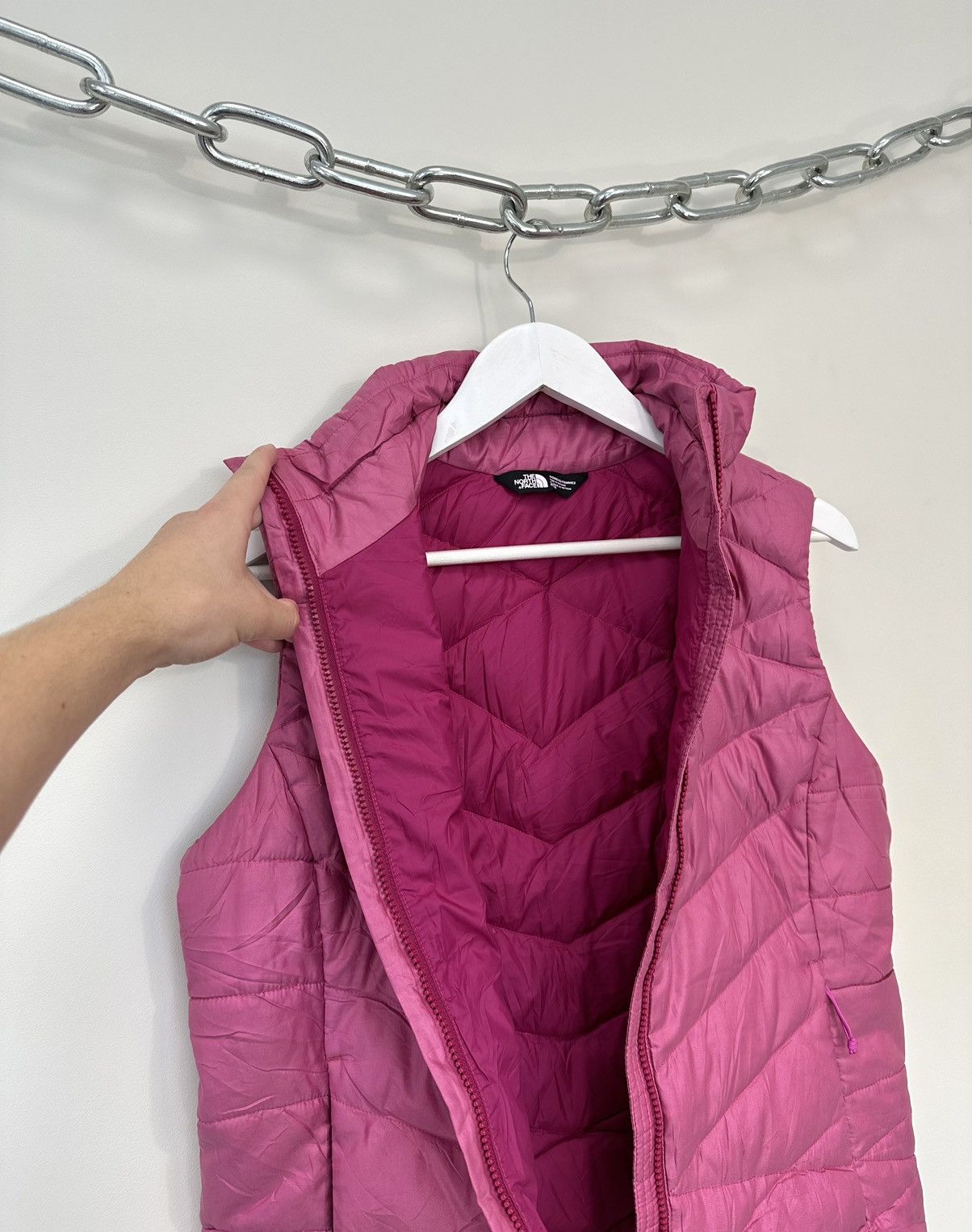 The North Face Vintage The North Face 550 Pink Hype Puffer Down Vest Size M / US 6-8 / IT 42-44 - 7 Thumbnail