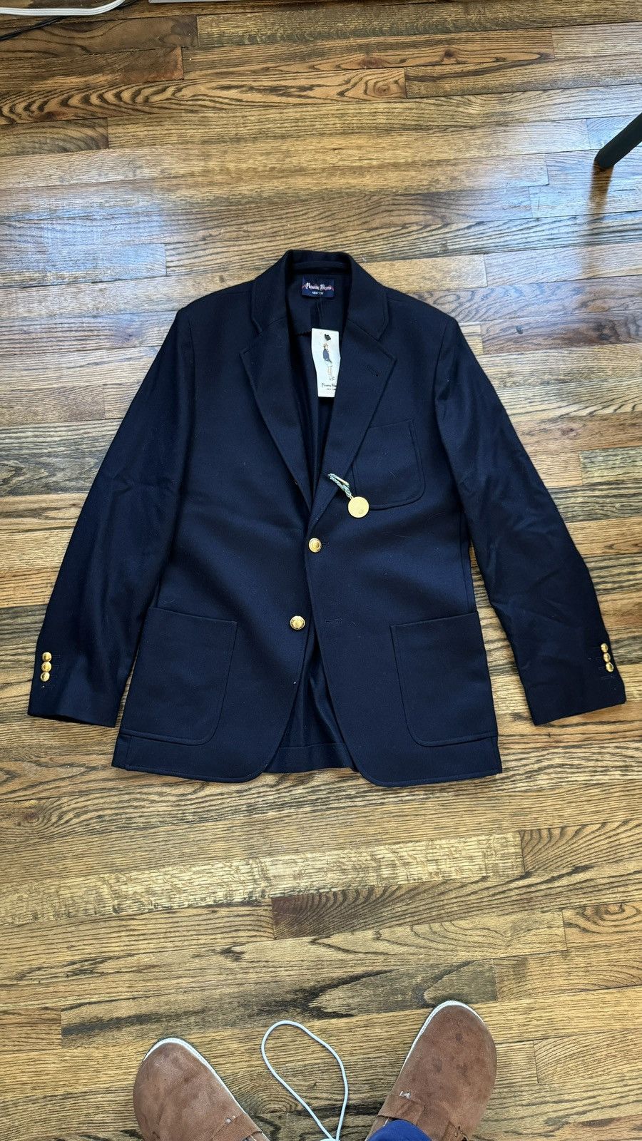 Rowing Blazers 40R Rowing Blazers Navy Wool Flannel Blazer Size 40R - 4 Thumbnail