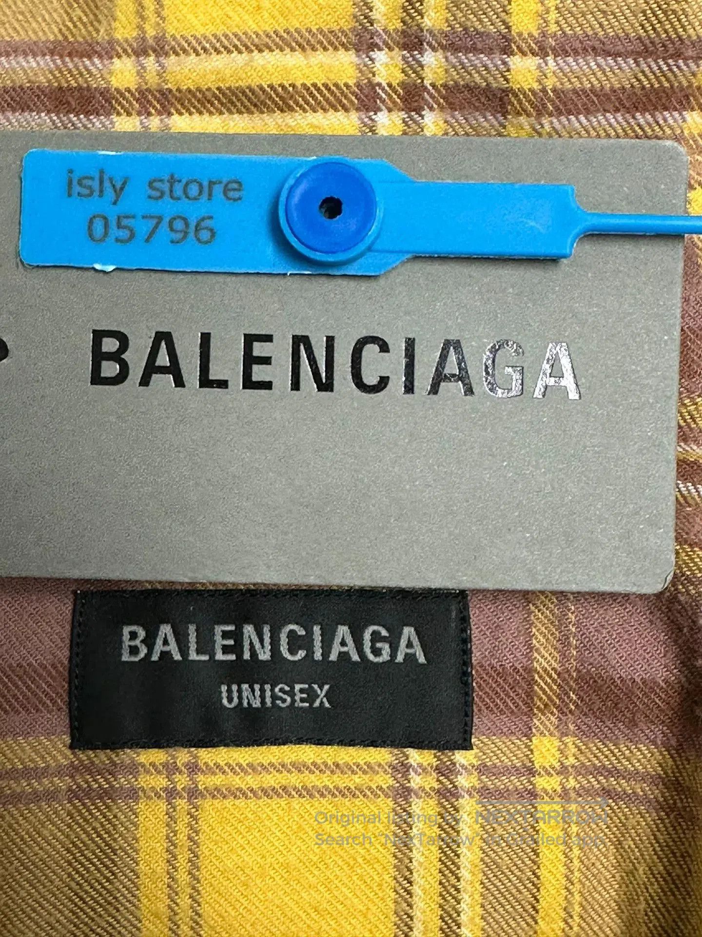 Balenciaga Balenciaga Yellow Spliced Print Loose Hoodie. Size M / US 6-8 / IT 42-44 - 4 Thumbnail