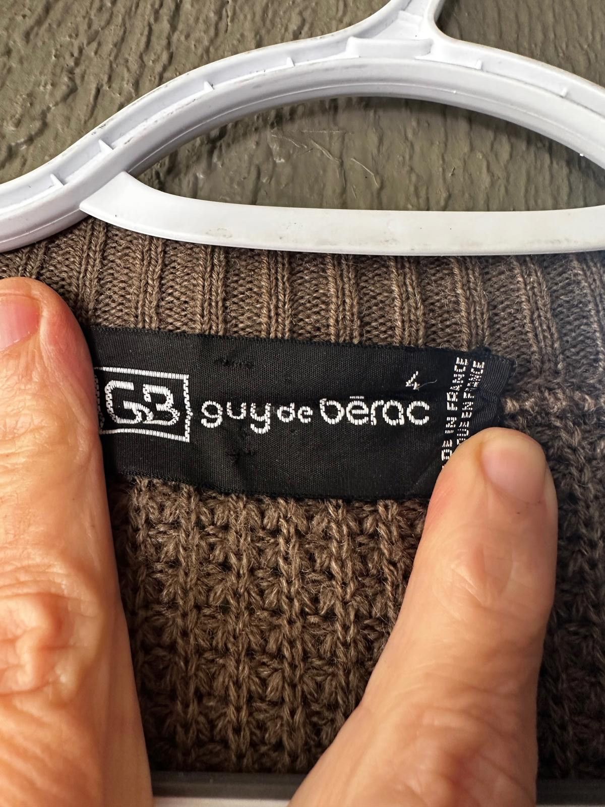 Designer Vintage late 90s / Y2K Guy de Bérac waffle knit sweater Size US L / EU 52-54 / 3 - 3 Thumbnail