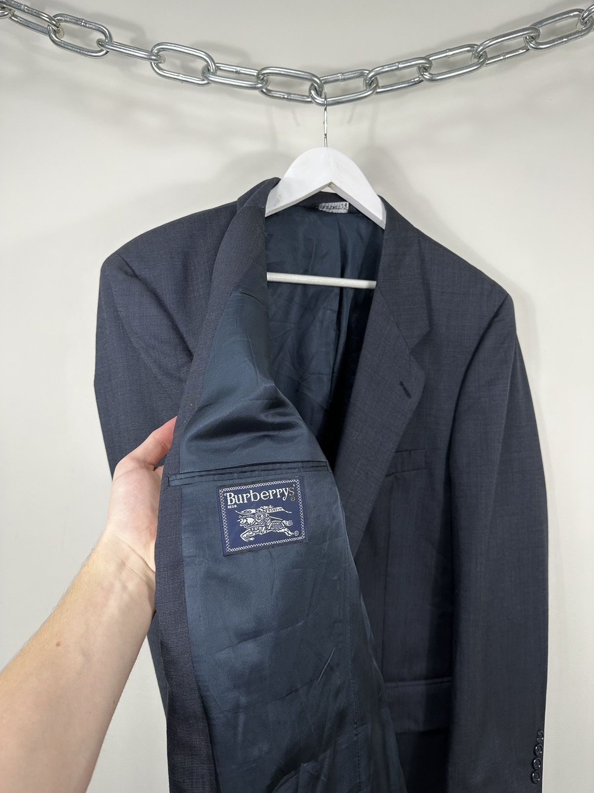 Burberry Vintage Burberry Luxury Designer Archival Wool Blazer Jacket Size 50R - 13 Thumbnail