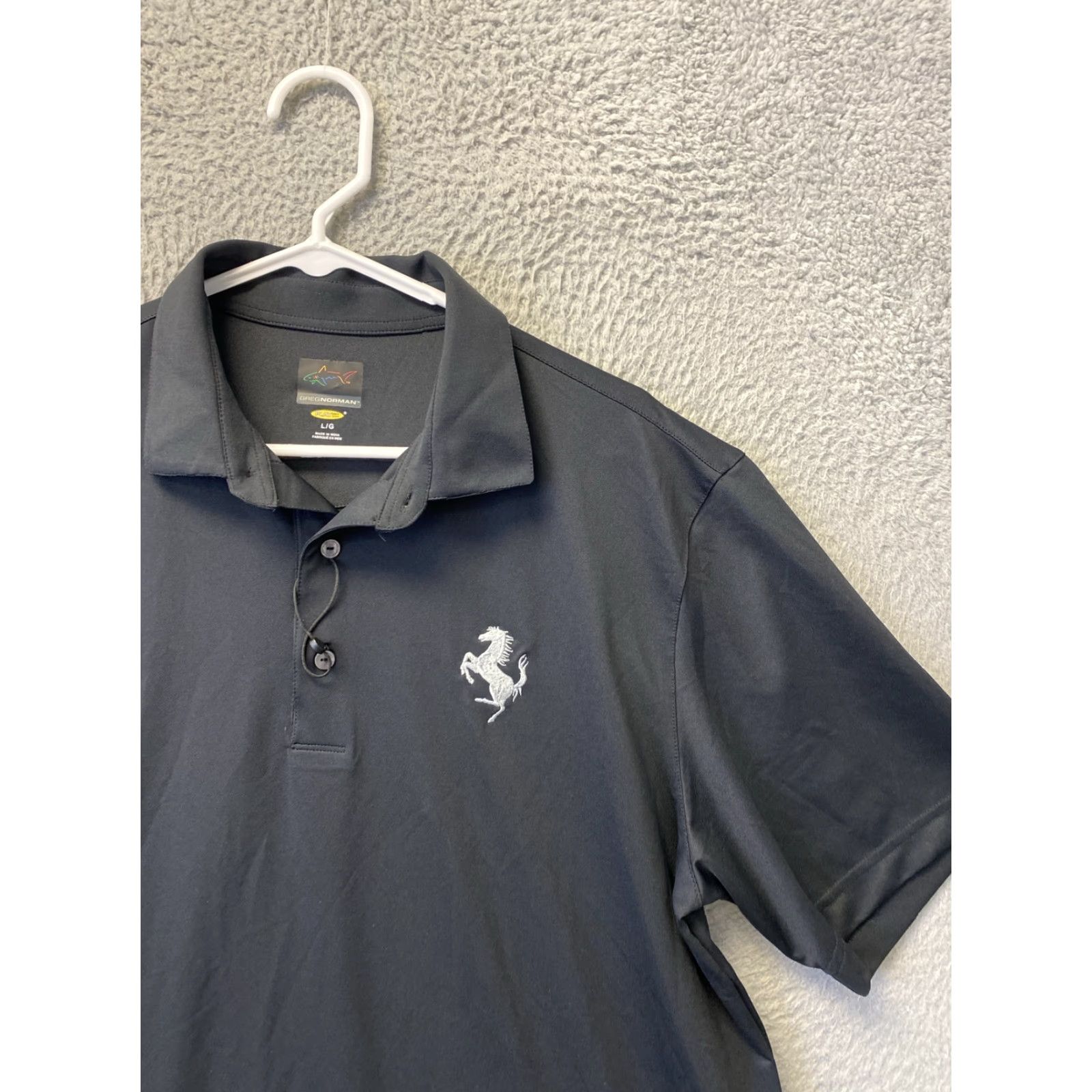 Vintage Greg Norman Polo Shirt Mens Large Black Stretch Logo 90s Outdoor Sports Golf Mens Size US L / EU 52-54 / 3 - 2 Thumbnail