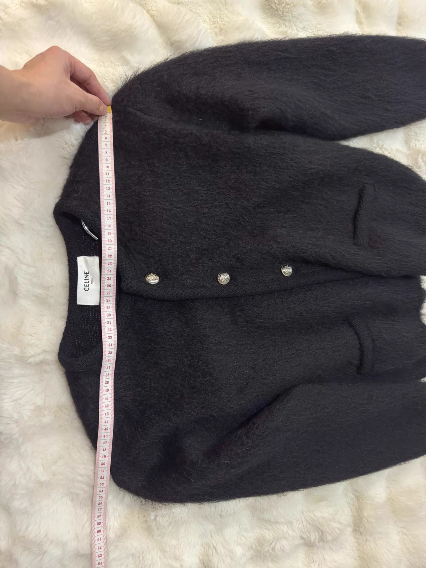 Celine Celine Men's Brushed Mohair Blend Cardigan S New With Tags Size US S / EU 44-46 / 1 - 6 Thumbnail