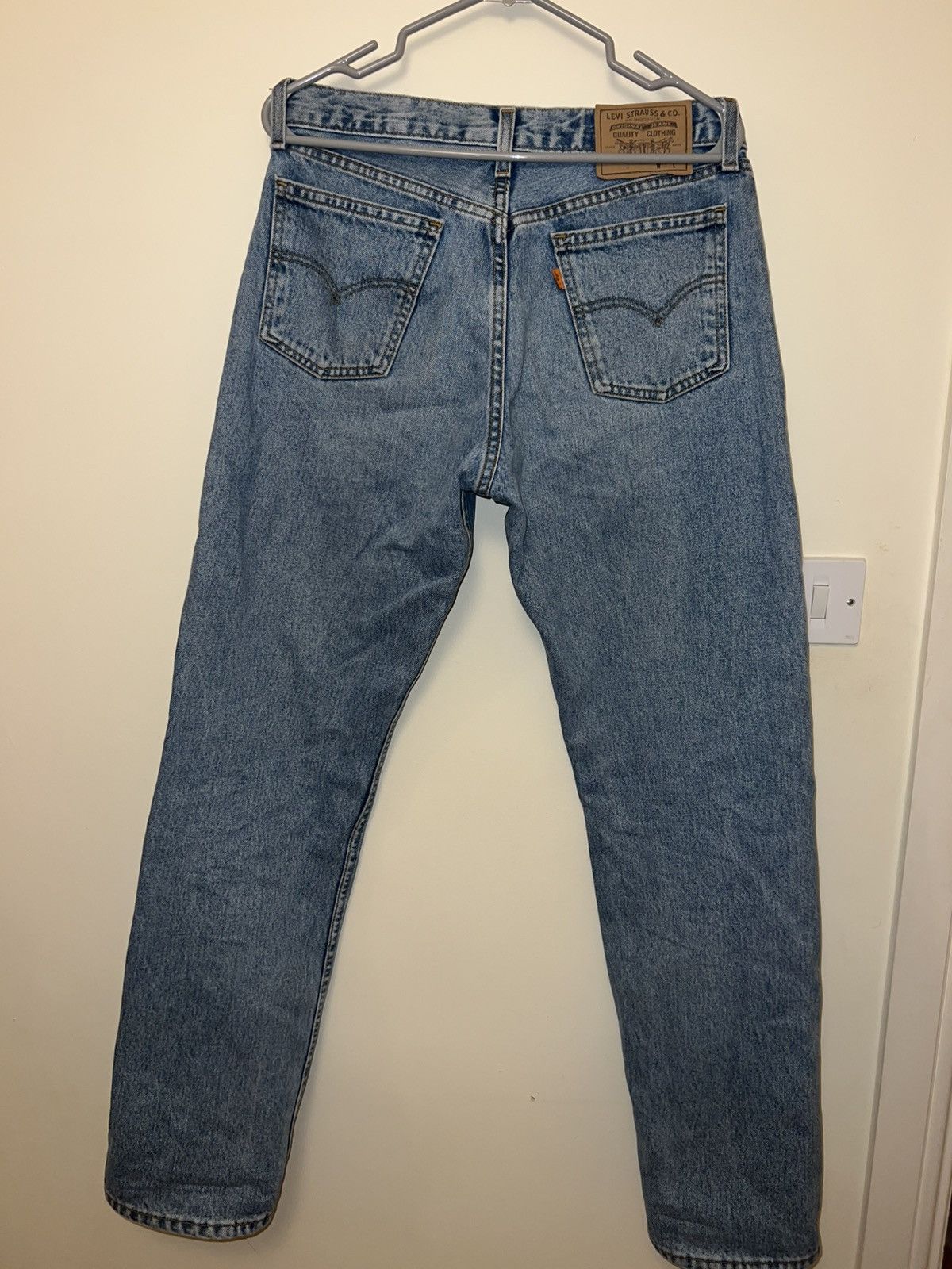 Levi's Vintage Clothing × Vintage Vintage Levis Orange Tab Blue Denim Jeans Size US 32 / EU 48 - 5 Thumbnail