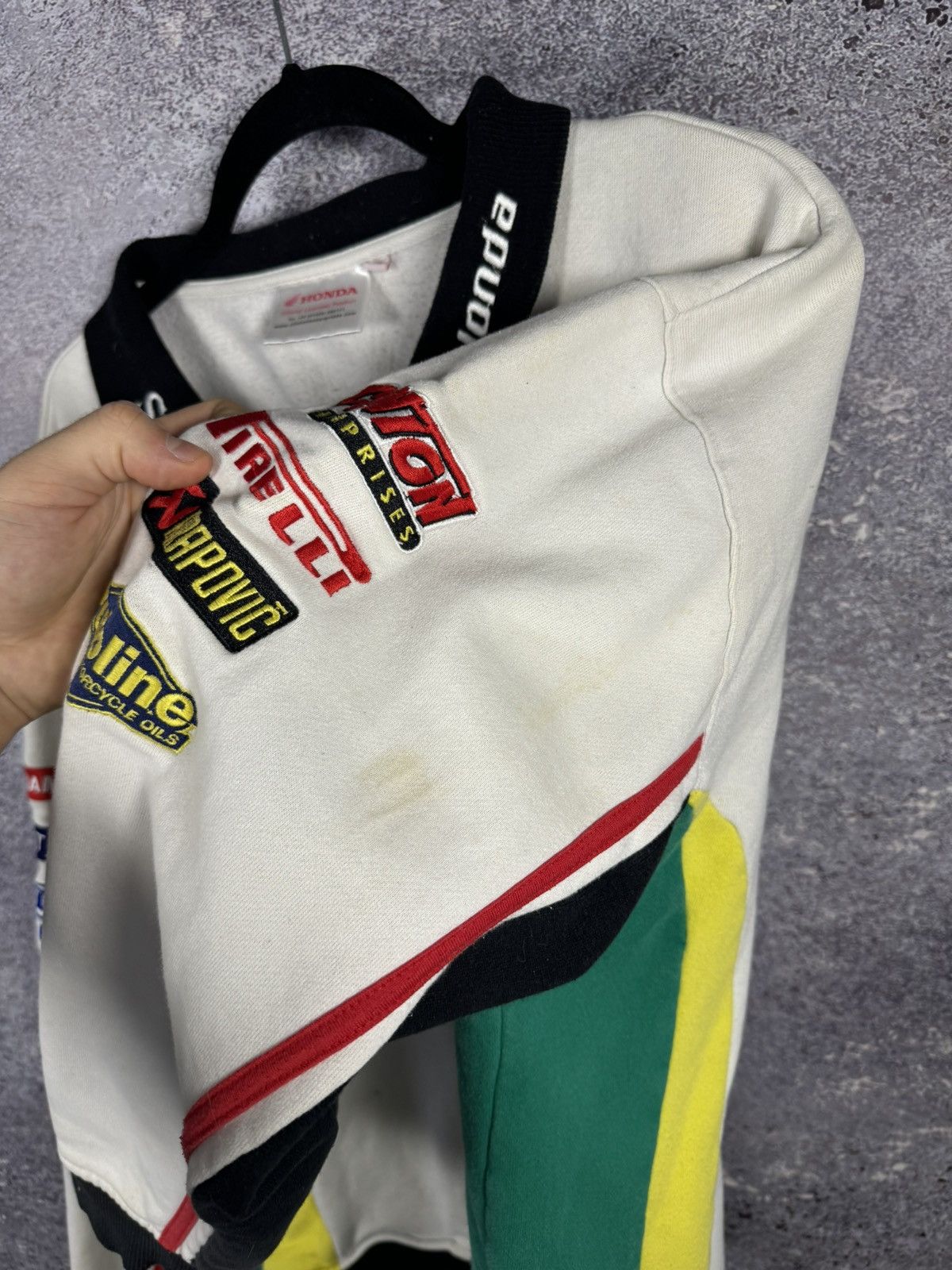 Honda × Vintage SWAN HONDA MOTOR SUPERBIKE RACING JACKET LONG SLEEVE FULL ZP Size US XL / EU 56 / 4 - 13 Thumbnail