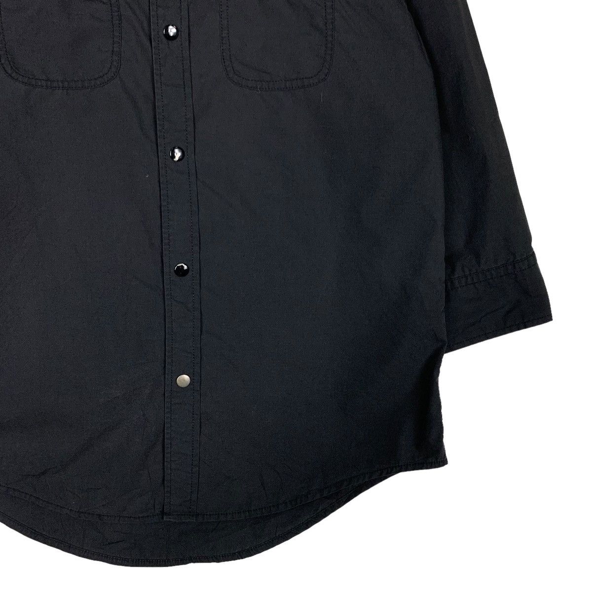 Japanese Brand DESIRE Big Logo 3 Quarter Sleeve Button Shirt #0645-C30 Size M / US 6-8 / IT 42-44 - 4 Thumbnail