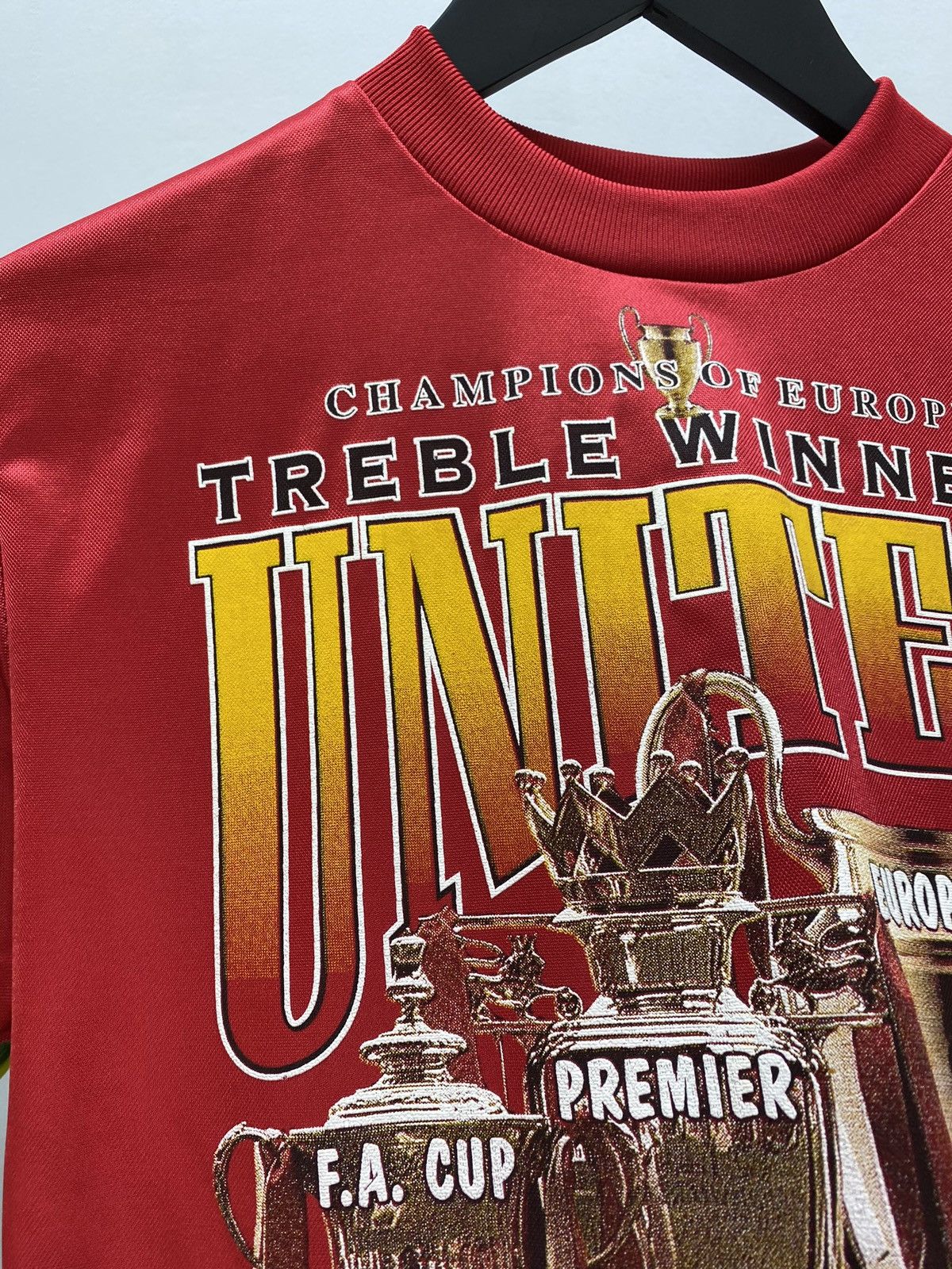 Vintage 1999 Manchester United Treble Winner T-Shirt Size US M / EU 48-50 / 2 - 12 Thumbnail